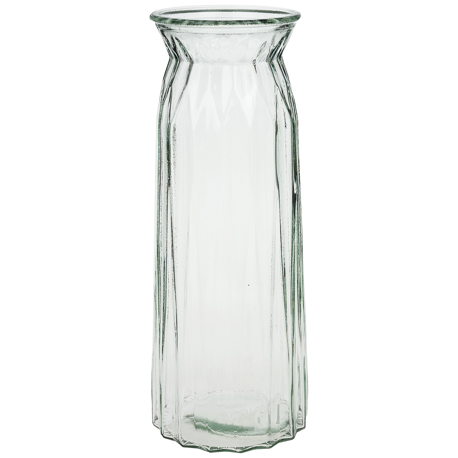 Ваза "Flower world" (стекло), D10xH30 см Прозрачный