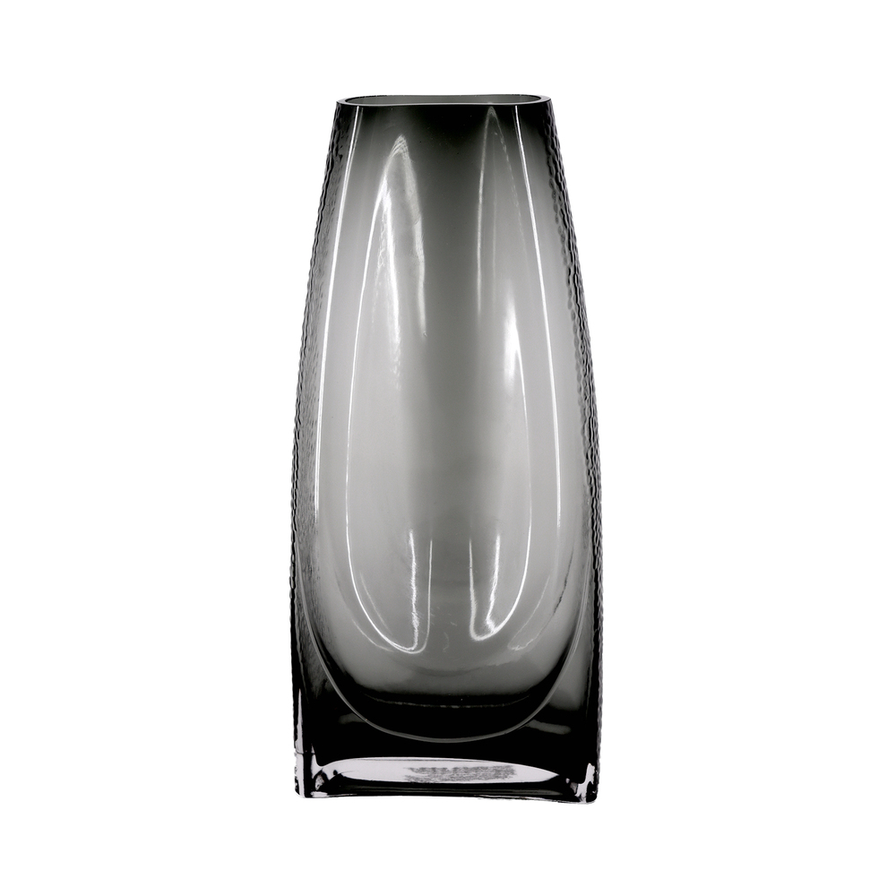 Ваза "Wall" (стекло), 15х10,5хH35 см Серый