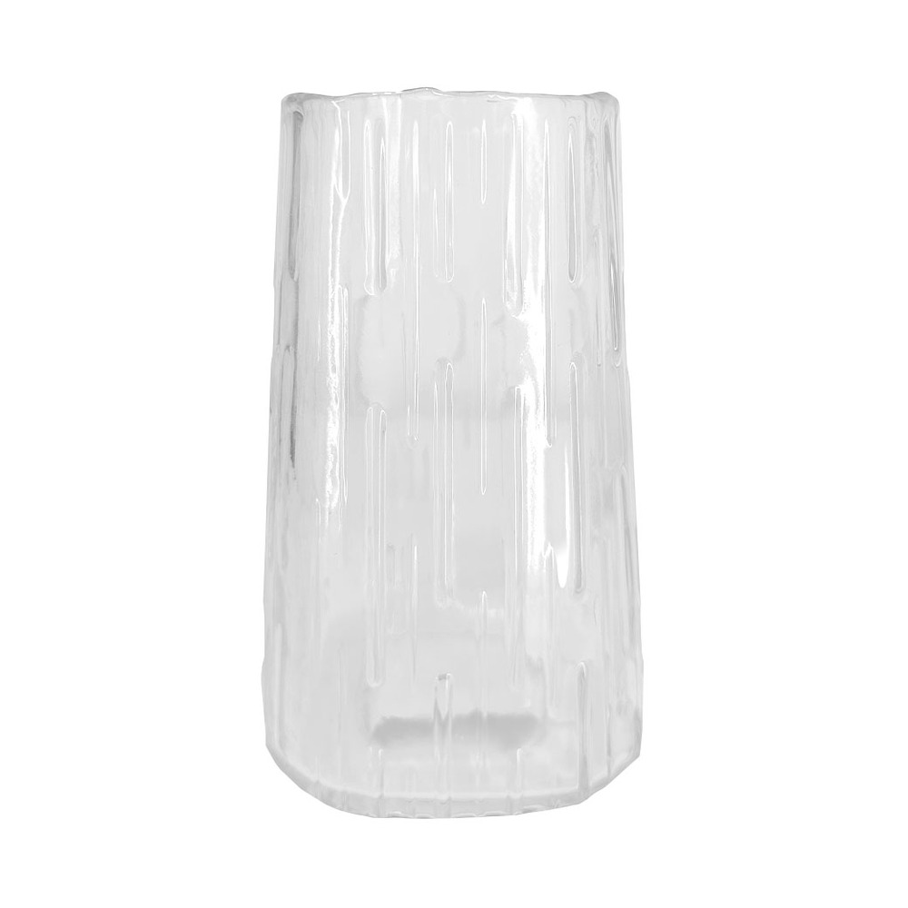 Ваза "Штрих" (стекло), D11хH18 см Прозрачный