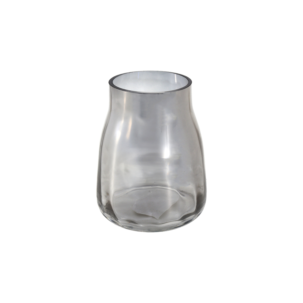 Ваза "Agnis" (стекло), D13хH16 см Серый