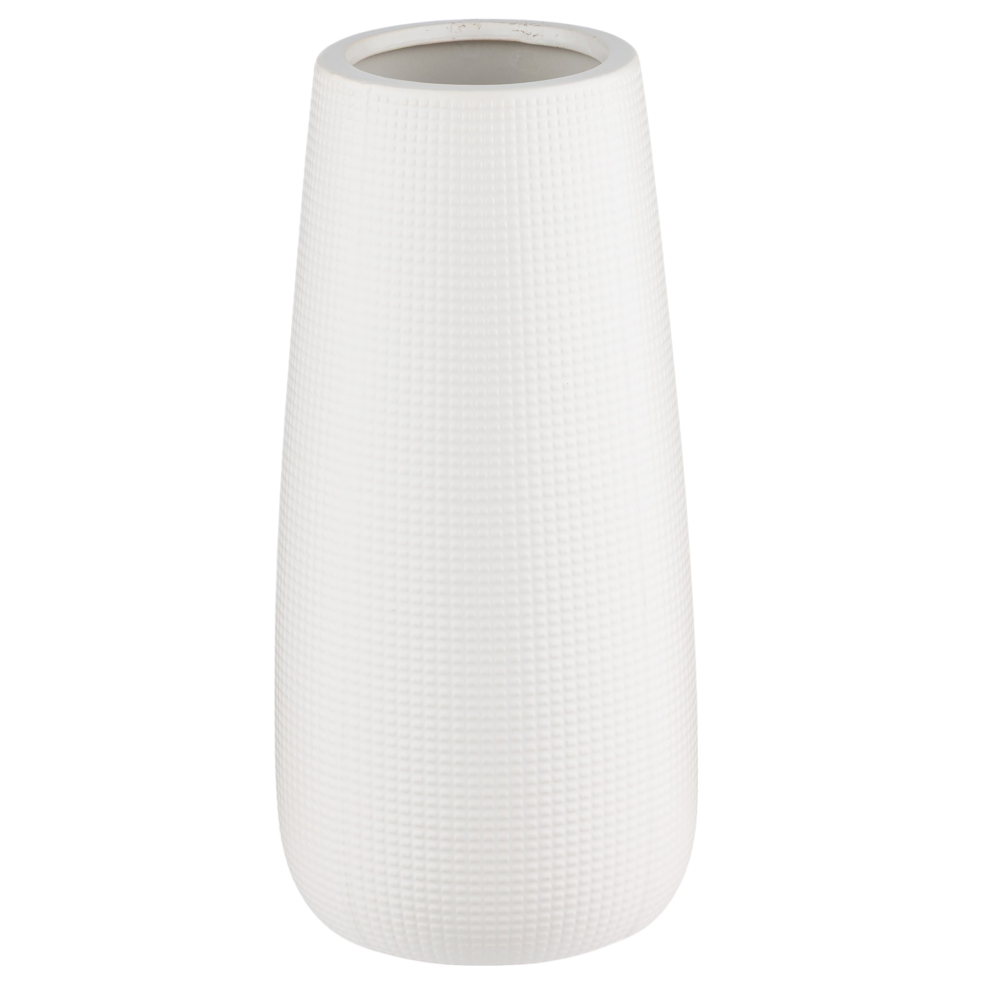 Ваза "Bella" (керамика), D13xH25 см Белый