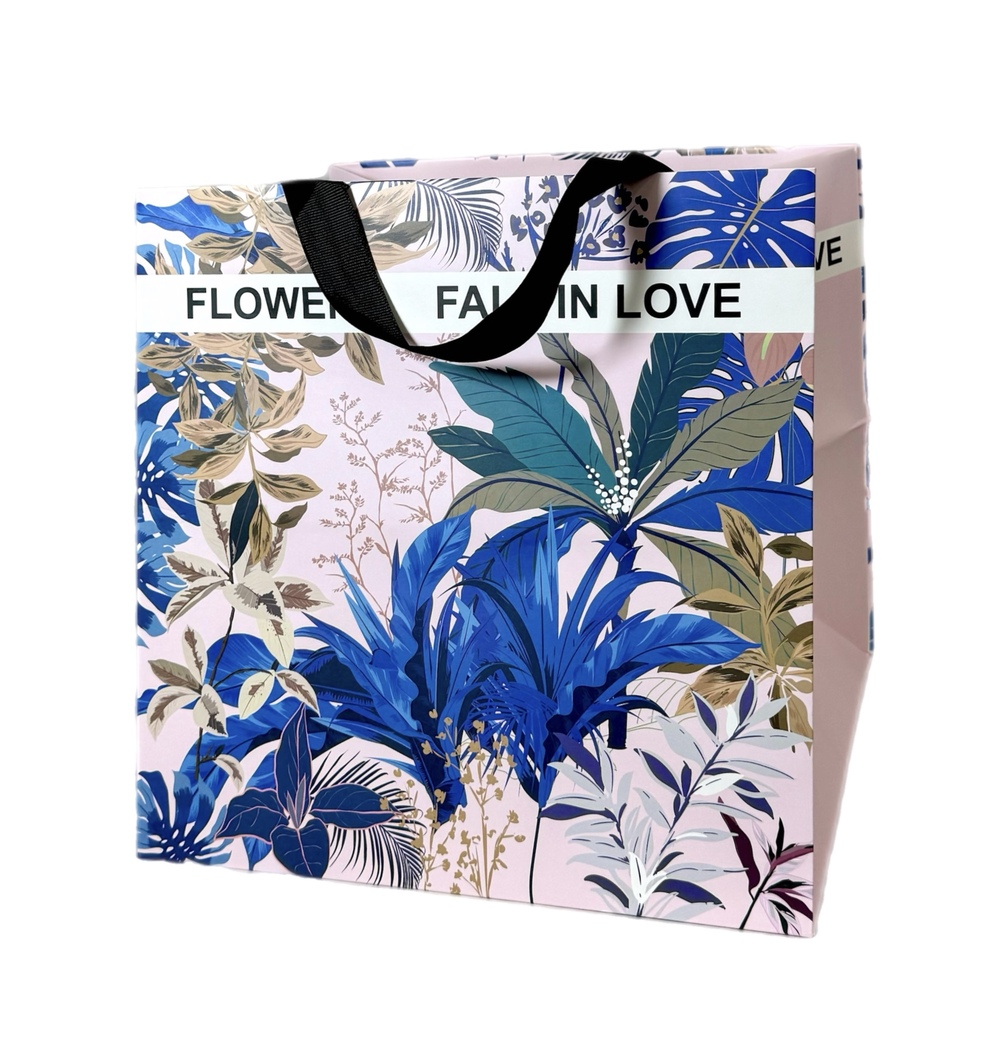 Сумка подарочная (картон), 28x28xH30 см, набор (2 шт) Розовый