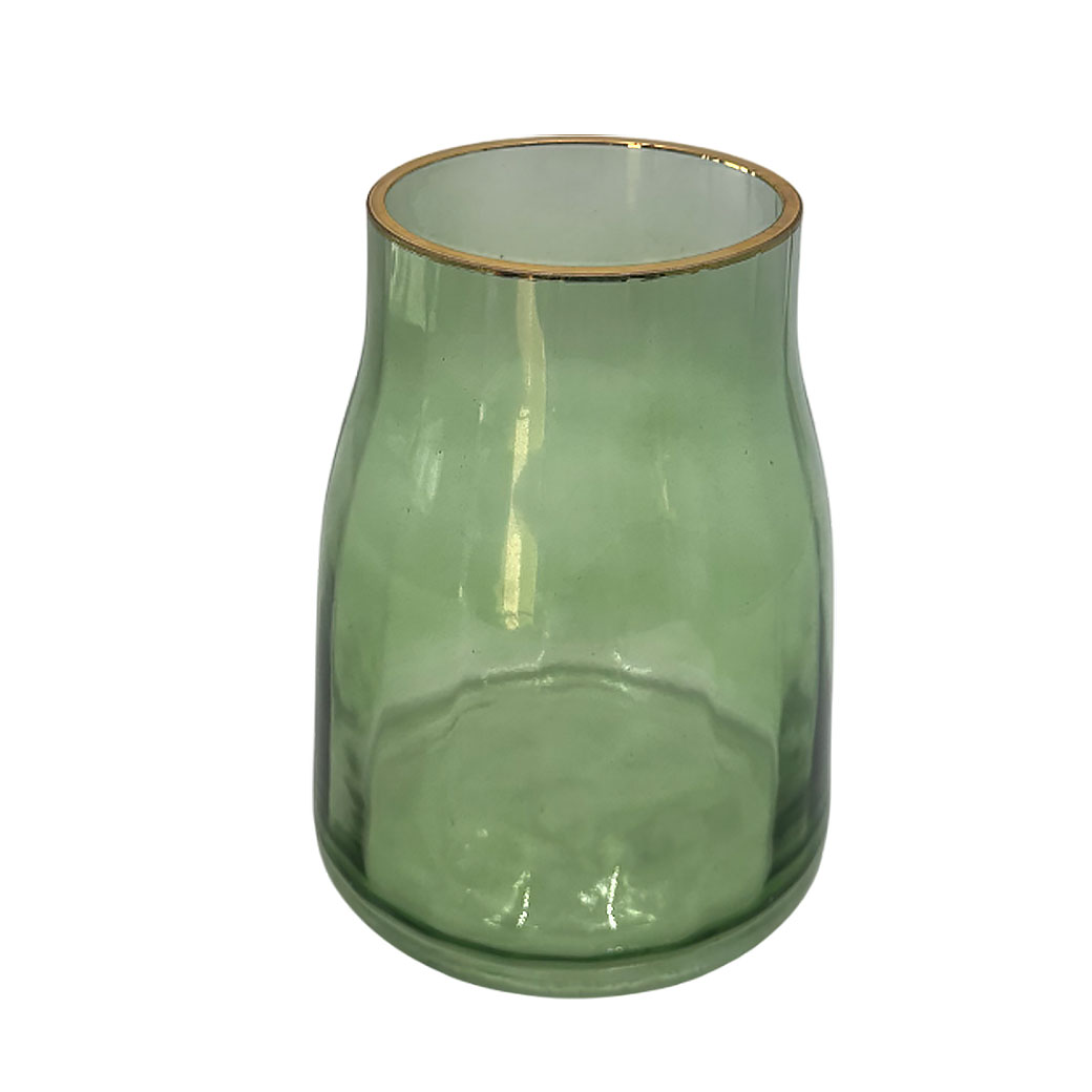 Ваза "Agnis" (стекло), D16хH21 см Зеленый