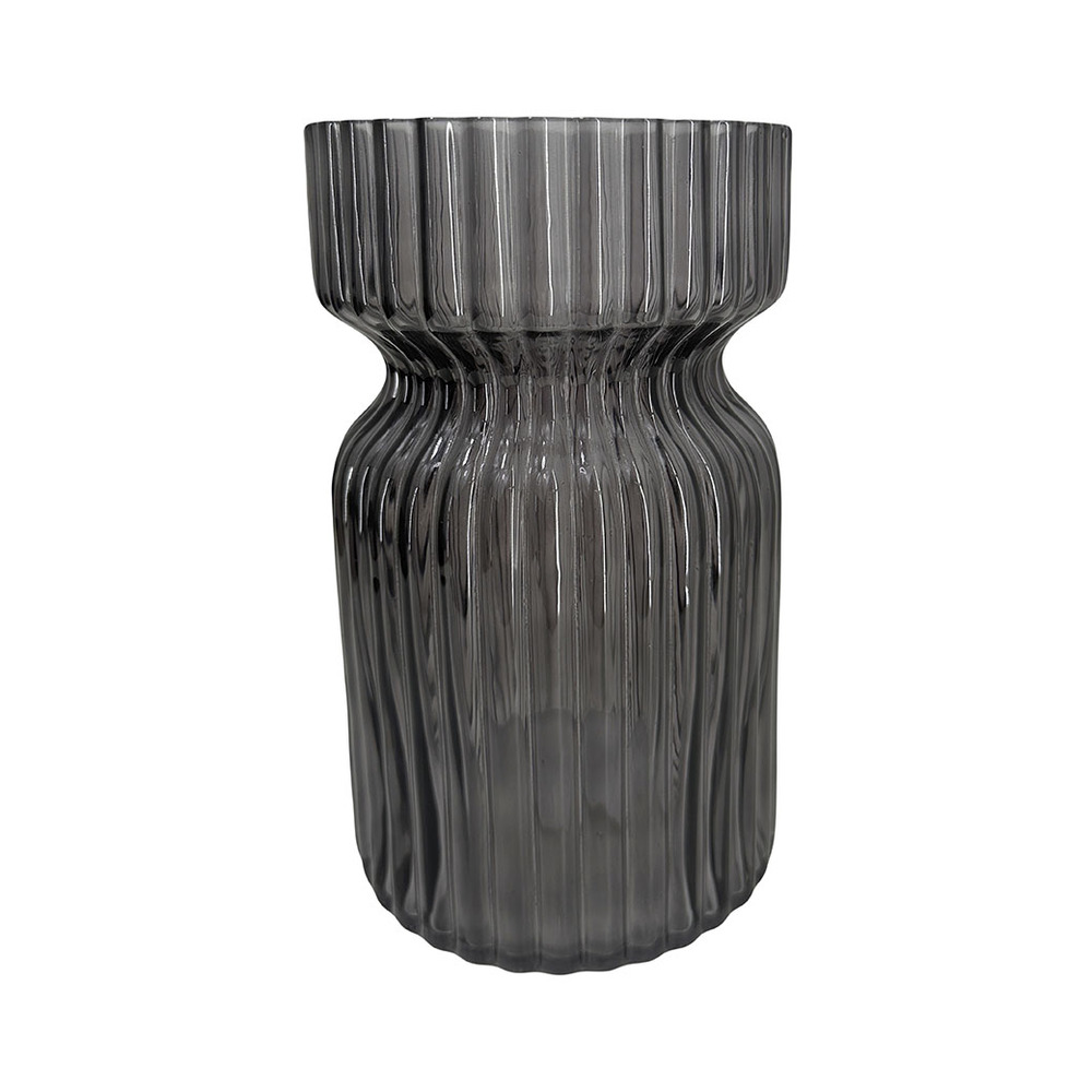 Ваза "Beauty S" (стекло), D11,5xH18,5 см Серый