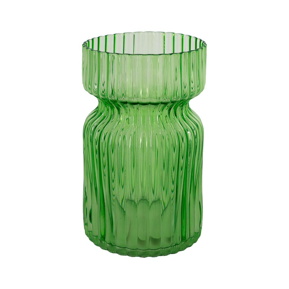Ваза "Beauty S" (стекло), D11,5xH18,5 см Зеленый
