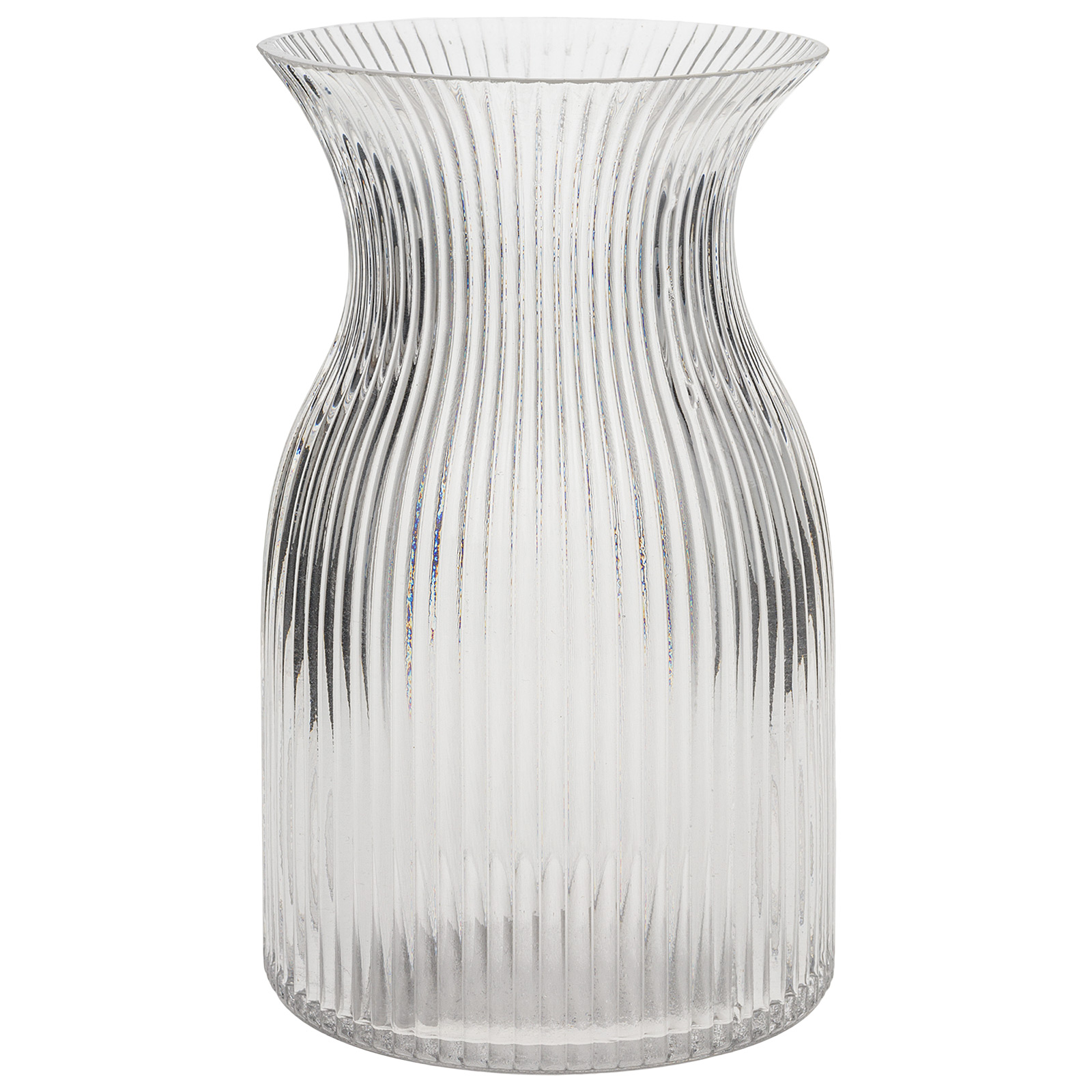 Ваза "Douya V" (стекло), D12хH20 см Прозрачный