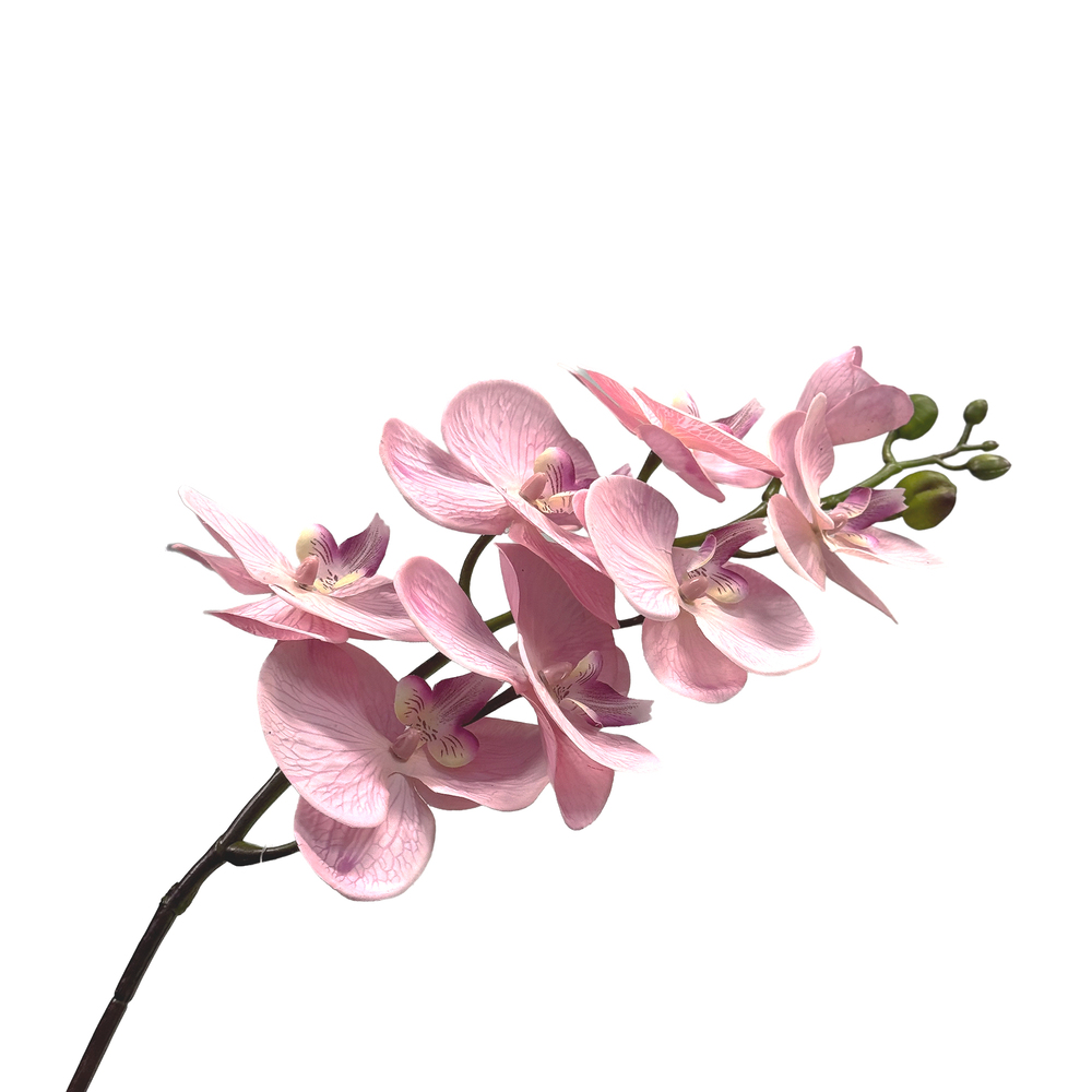 Цветок искусственный "Фаленопсис", H103 см, с силиконовым покрытием Розовый