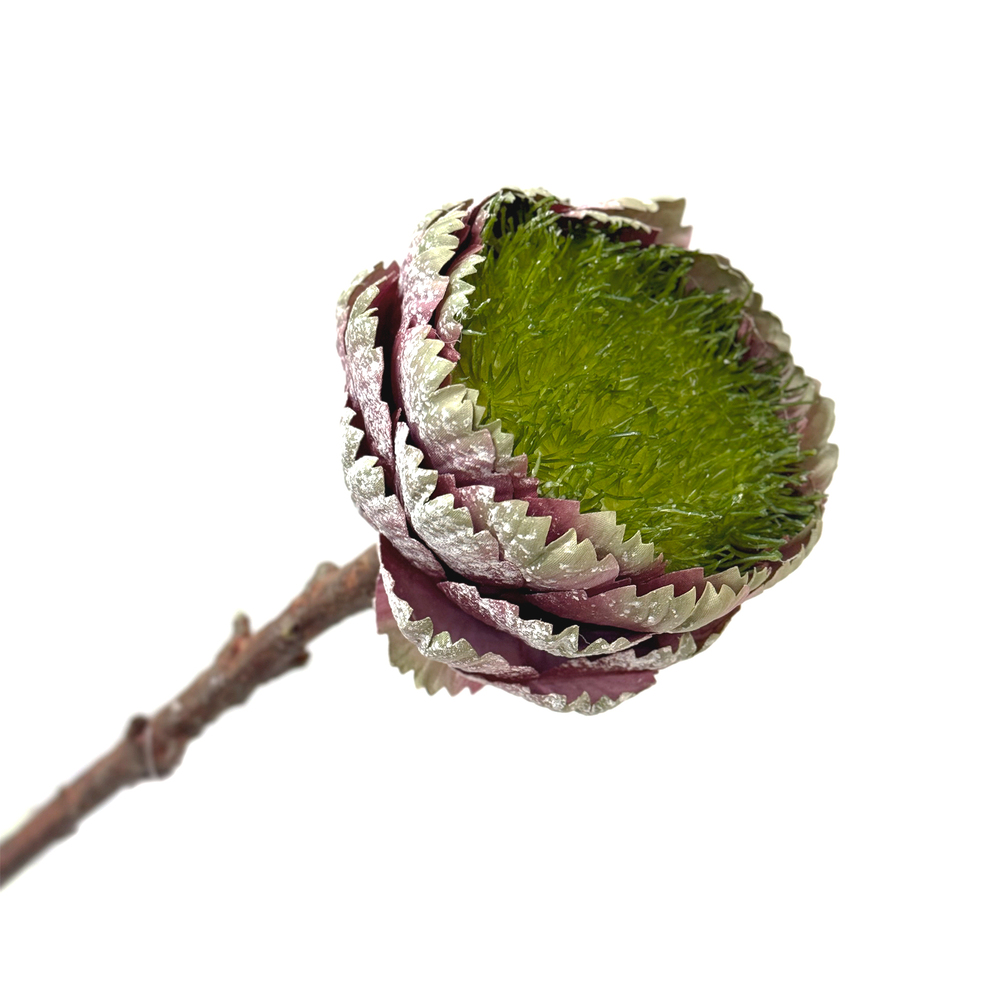 Цветок искусственный "Артишок", H48 см Зеленый