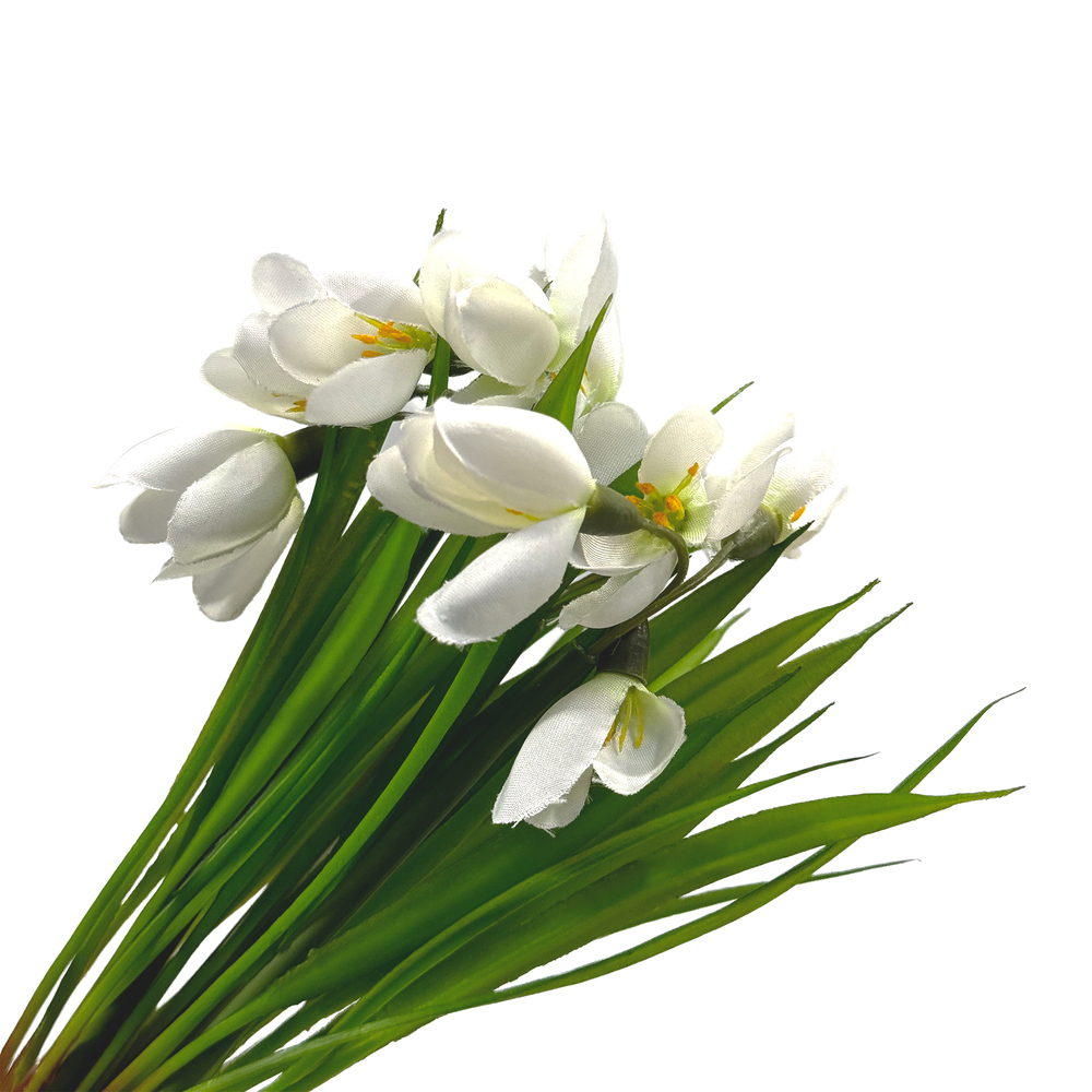 Цветок искусственный "Подснежник", H25 см Белый