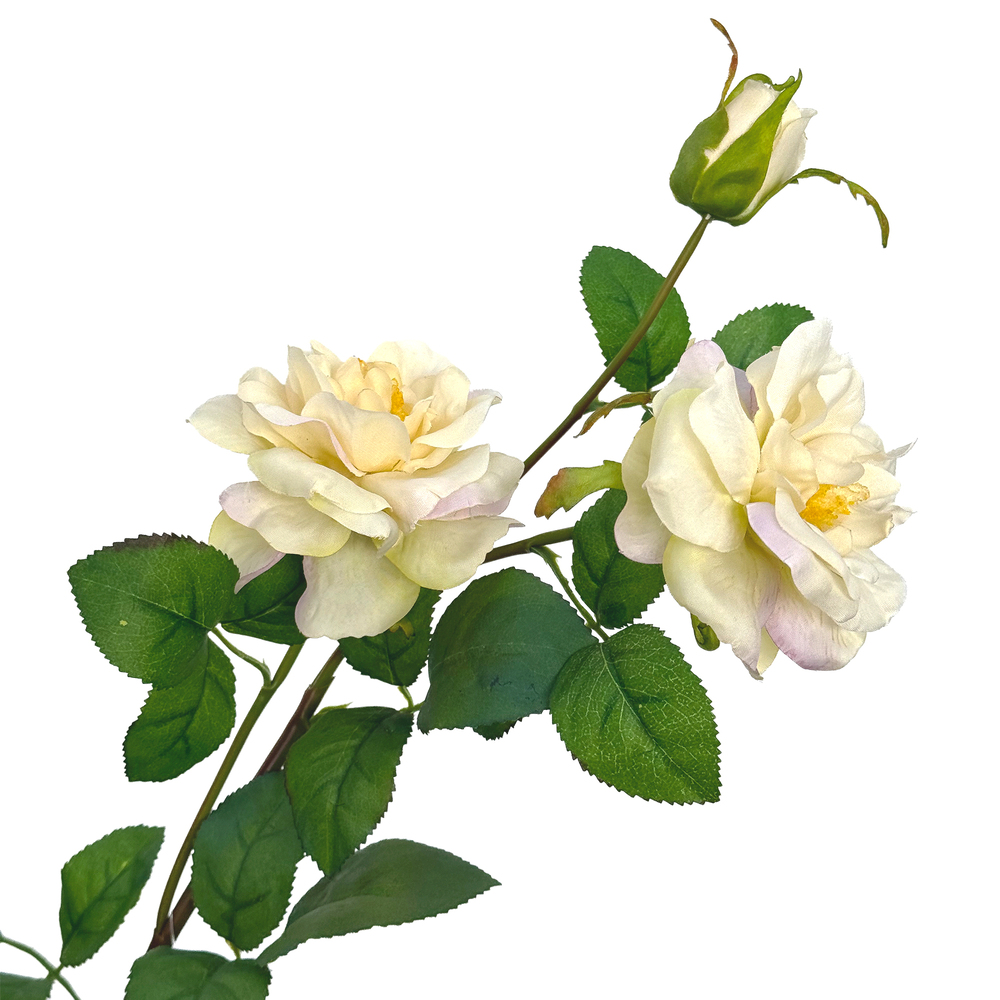 Цветок искусственный "Роза", H62 см Белый