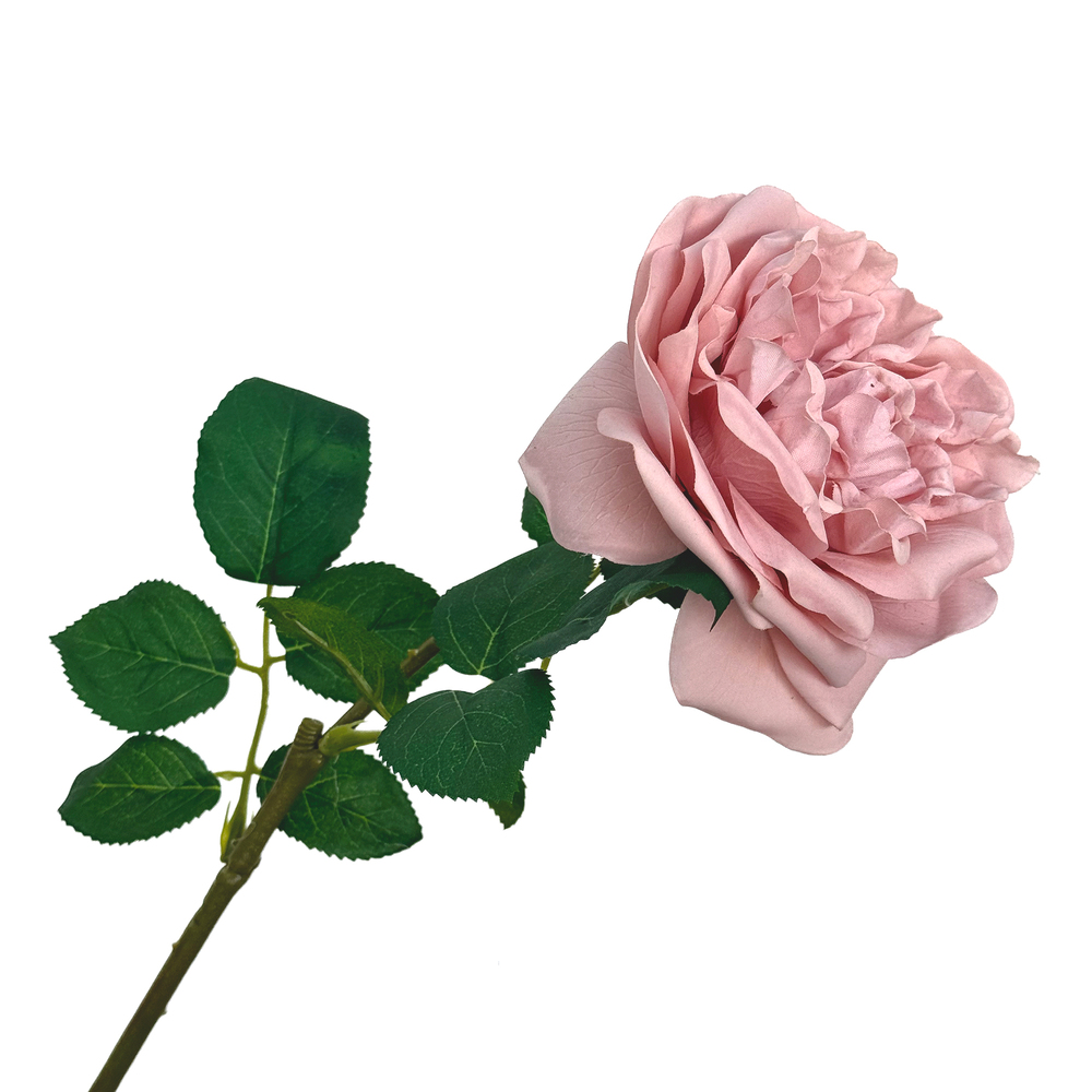 Цветок искусственный "Роза", H64 см Пудровый