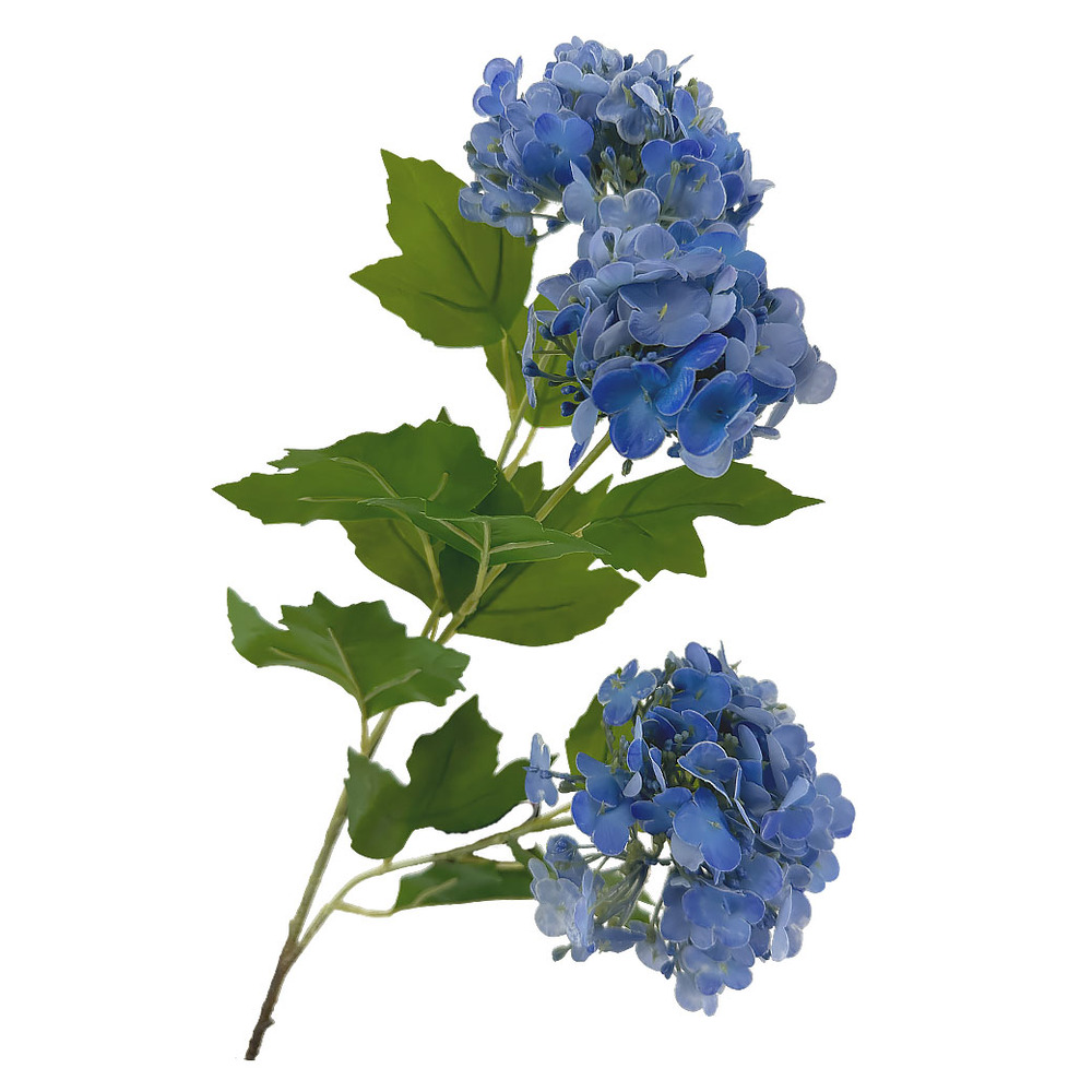 Ветка искусственная "Гортензия", H64 см Синий