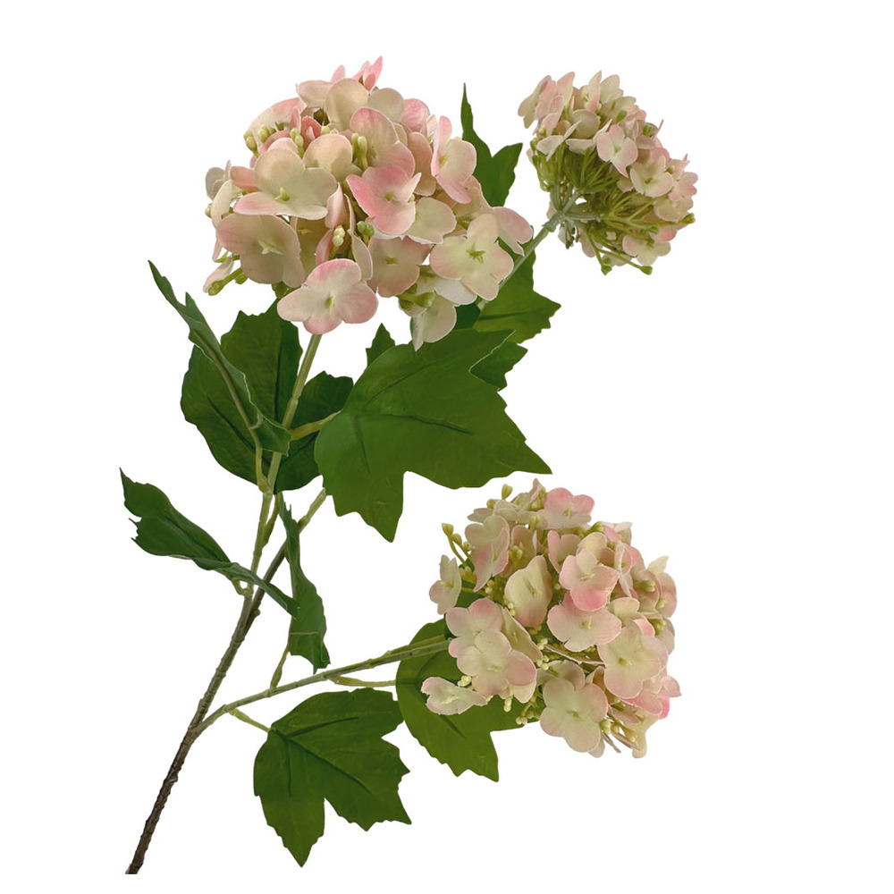 Ветка искусственная "Гортензия", H64 см Кремовый