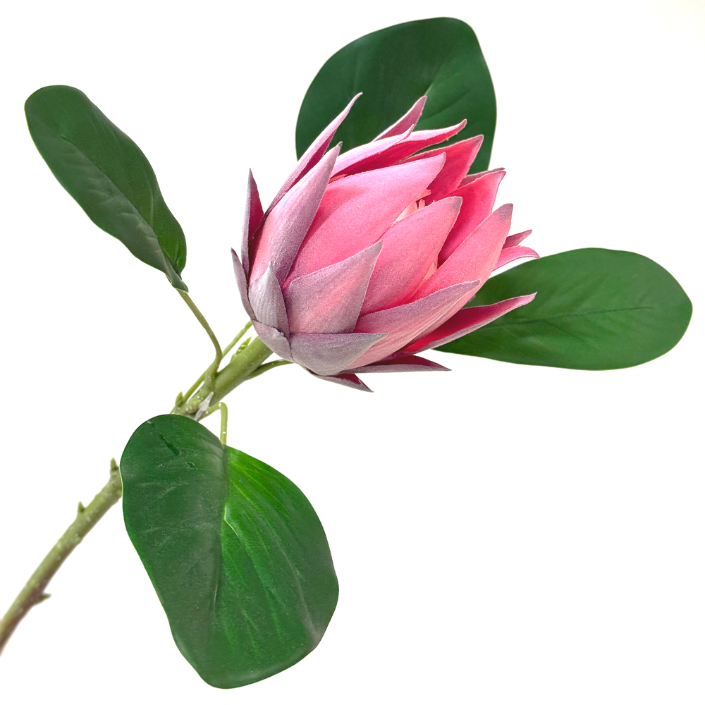 Цветок искусственный "Протея", H52 см Красный