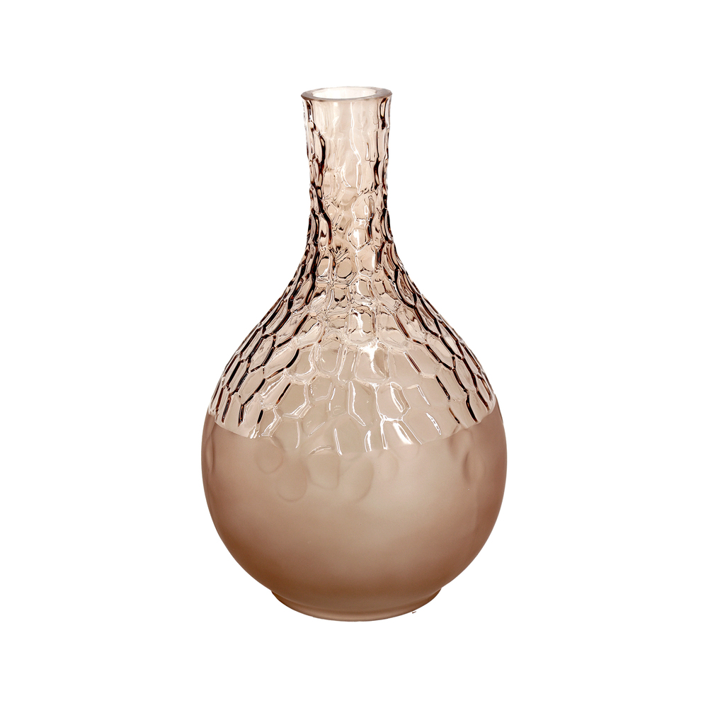 Ваза "Luxury" (стекло), D18xH28 см Коричневый
