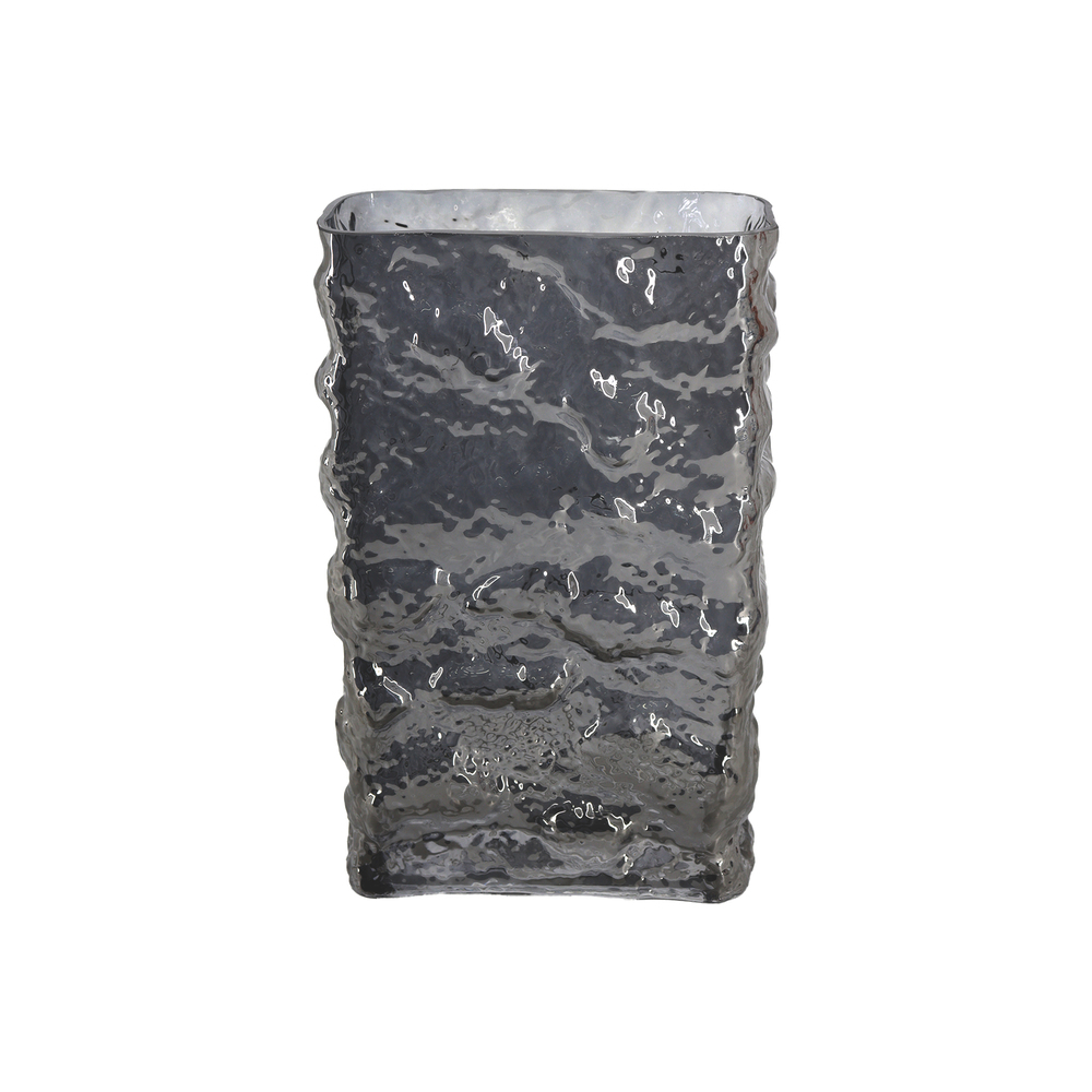 Ваза "Ice" (стекло), D15xH24 см Серый