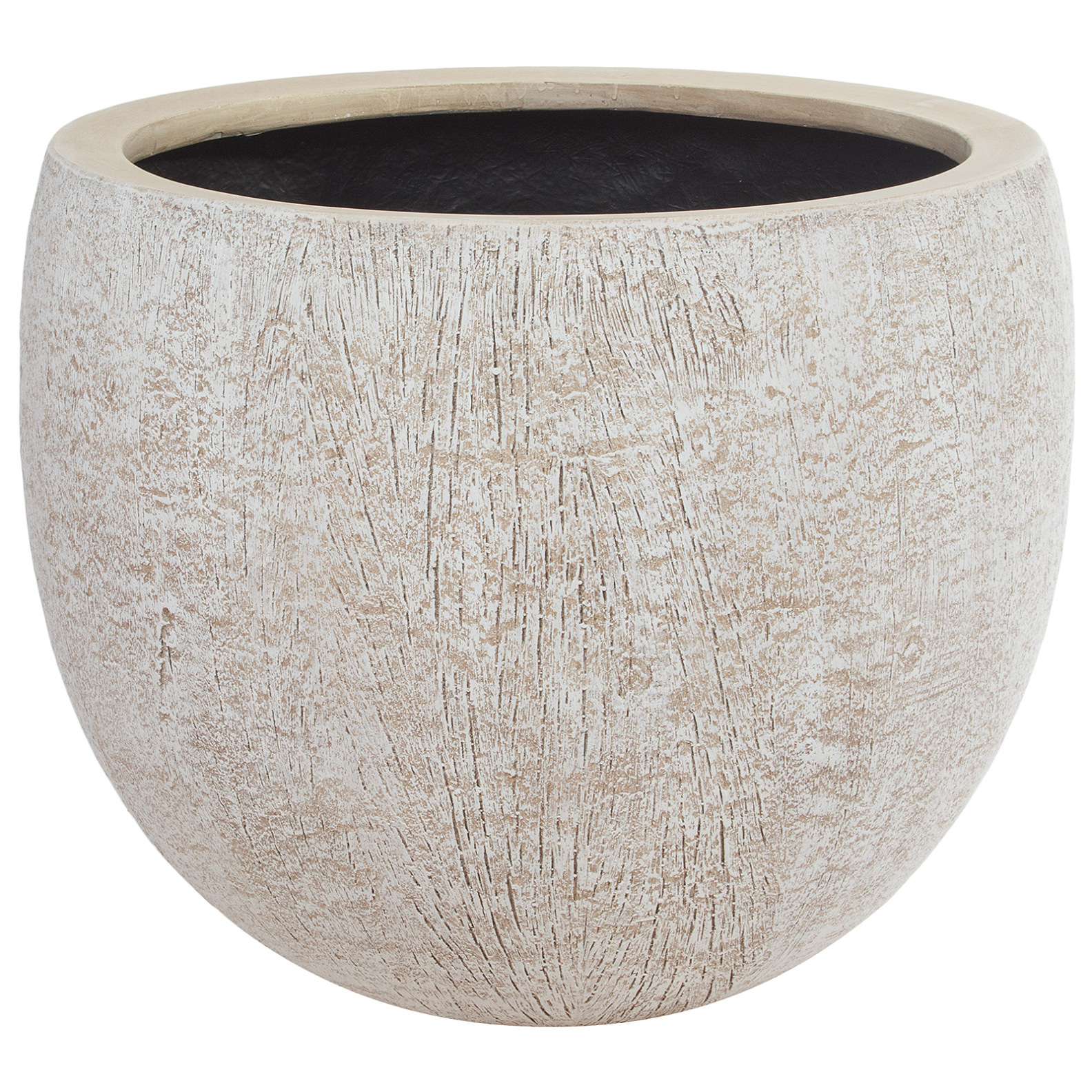 Кашпо Nobilis Marco "Pw-hwoodbeige Round", (полистоун), D58хH48 см Светло-коричневый