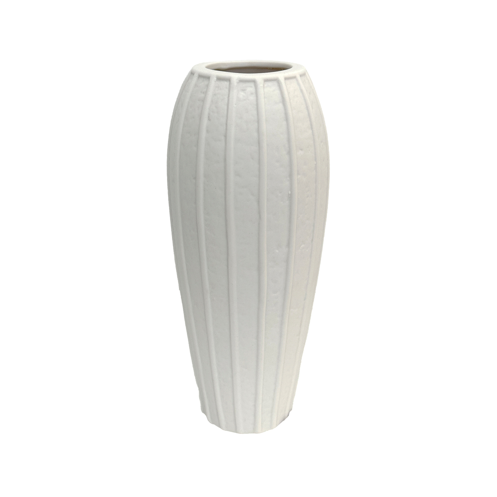 Ваза "White" (керамика), D6хH23 см Белый