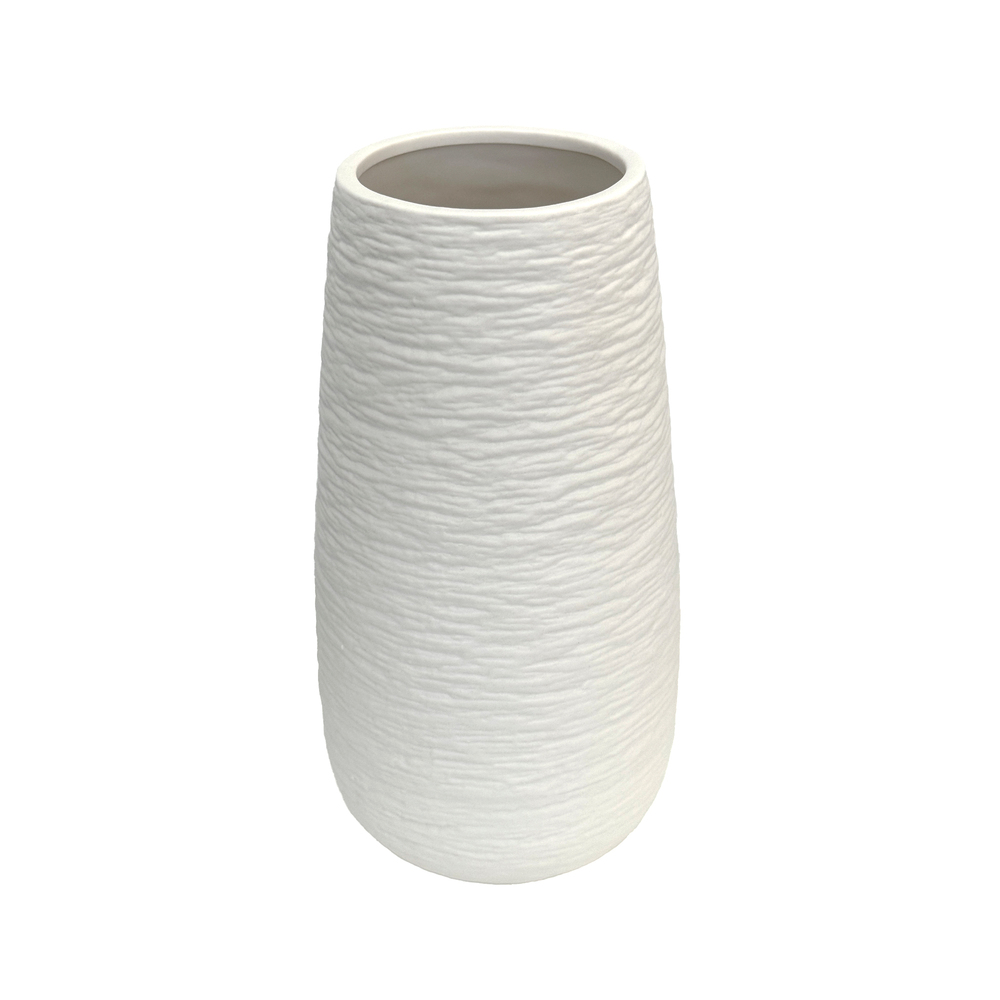 Ваза "White" (керамика), D13хH24 см Белый