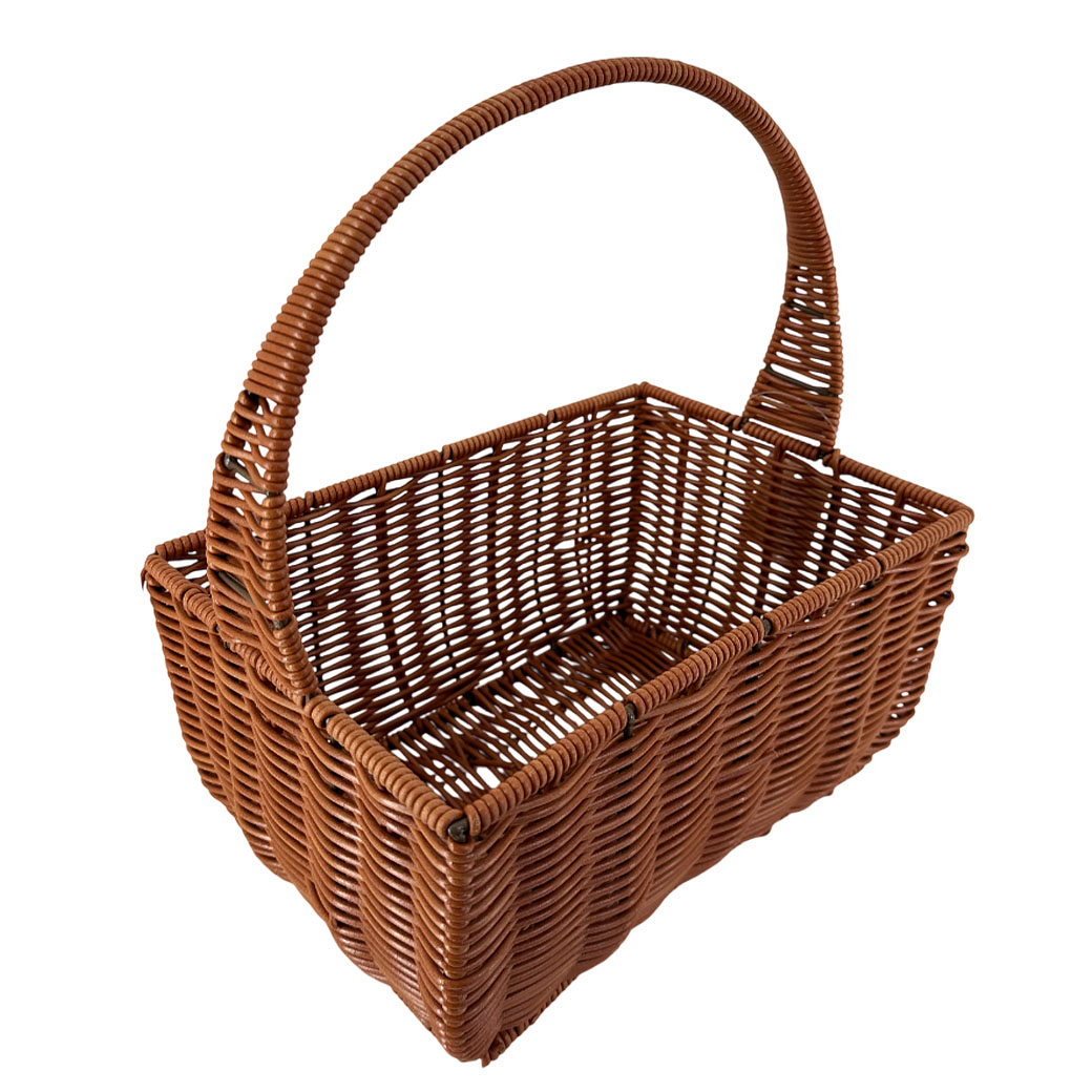 Корзина плетеная (ротанг), 28x19xH30 см Кофейный