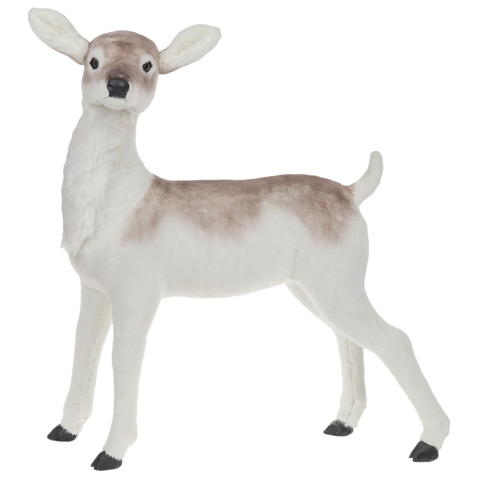 Фигура "Олененок" (иск. мех), 65x28x65 см Натуральный