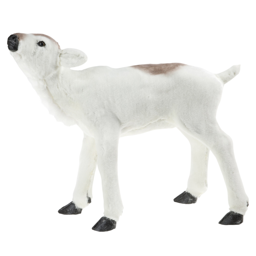 Фигура "Олененок" (искусственный мех), 52х20хН43 см Натуральный