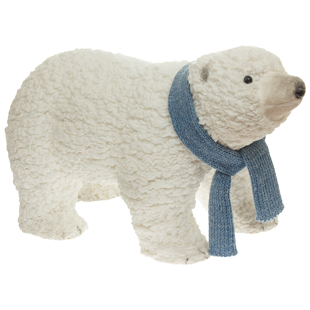 Фигурка "Медведь" (искусственный мех), 54х24хН30 см Белый