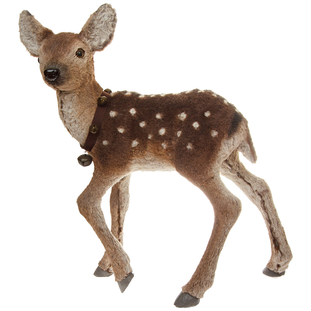 Фигура "Олененок" (иск. мех), 51x26xH58 см Коричневый