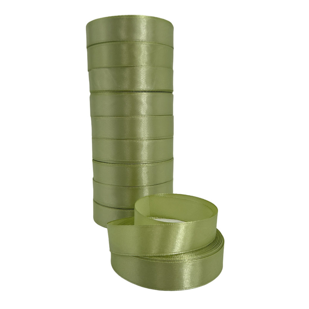 Лента атлас, 20 ммx25 ярд Светло-зеленый