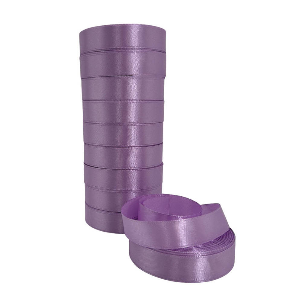 Лента атлас, 20 ммx25 ярд Светло-фиолетовый