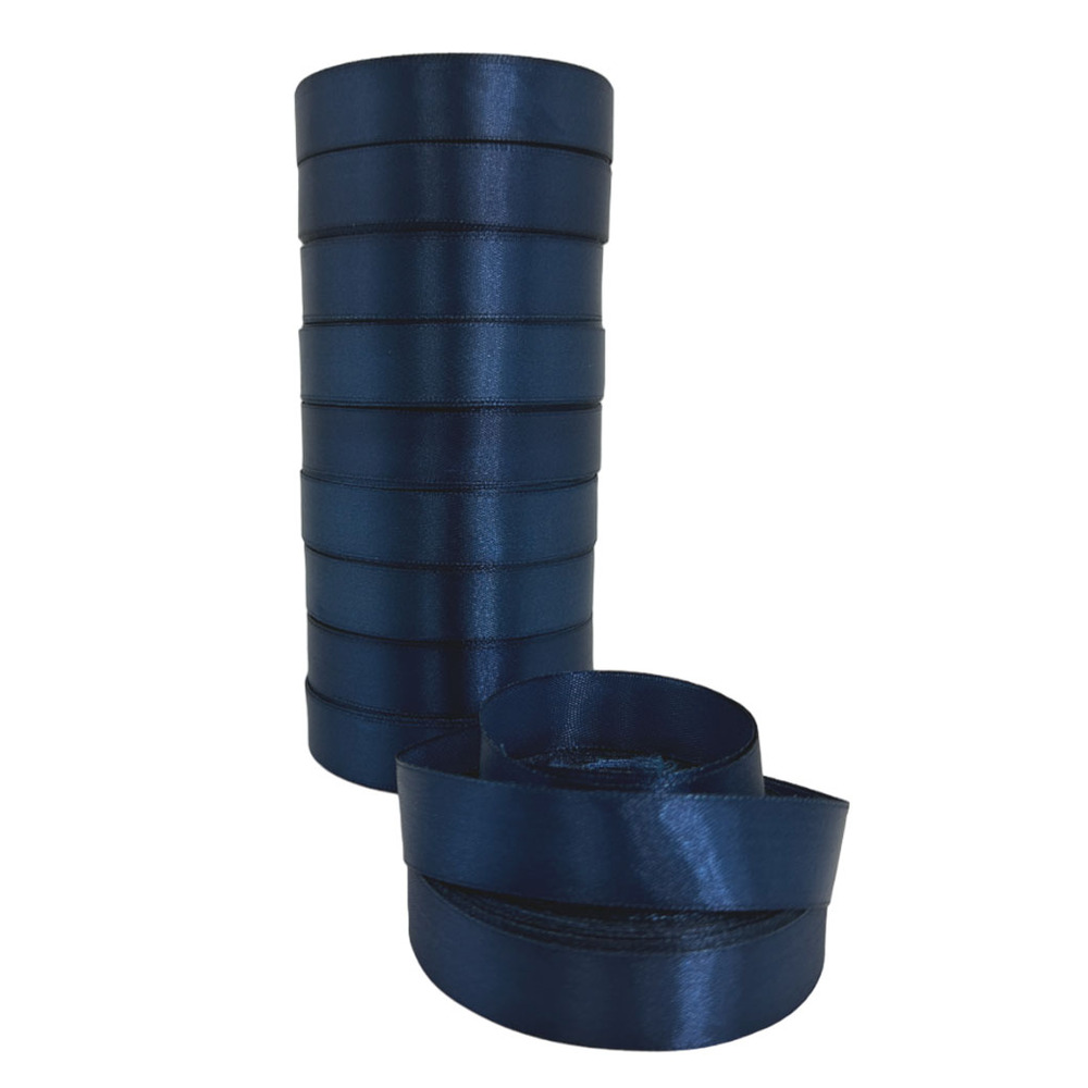 Лента атлас, 20 ммx25 ярд Темно-синий