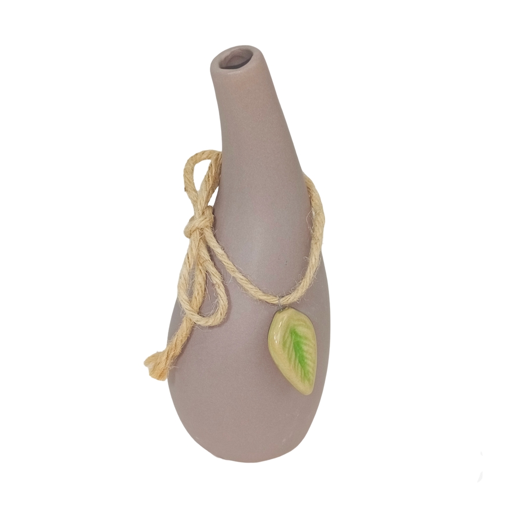 Ваза "Reactive" (керамика), D8xH18 см Кофейный