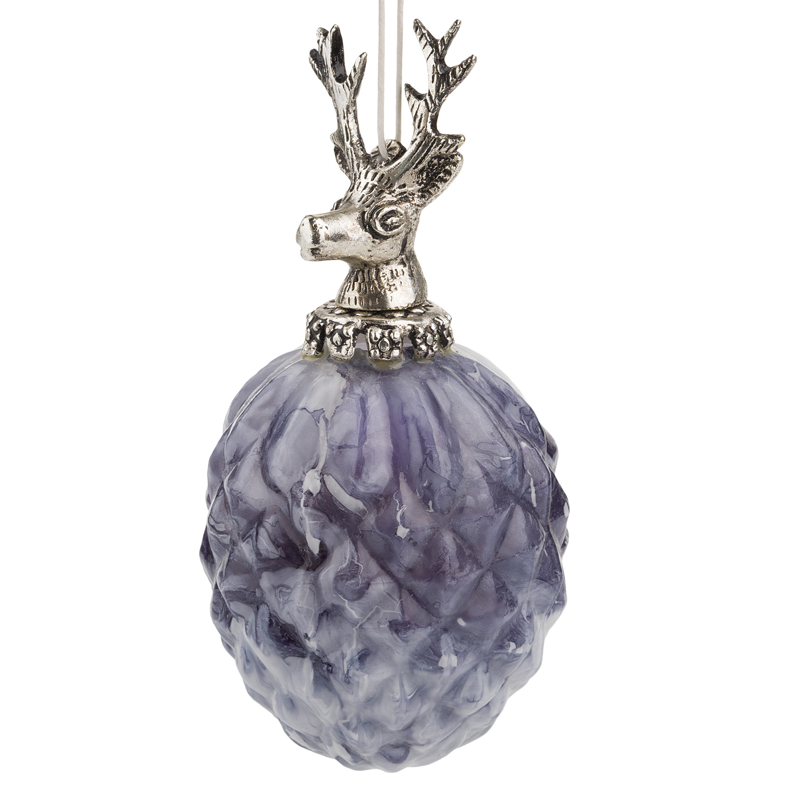 Елочная игрушка "Шар" (стекло), D10 см Черный