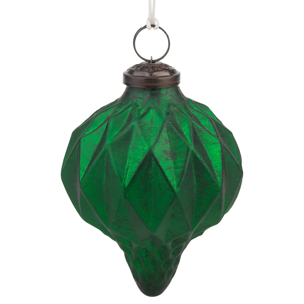 Елочная игрушка "Шар" (стекло), D11,5 см Зеленый