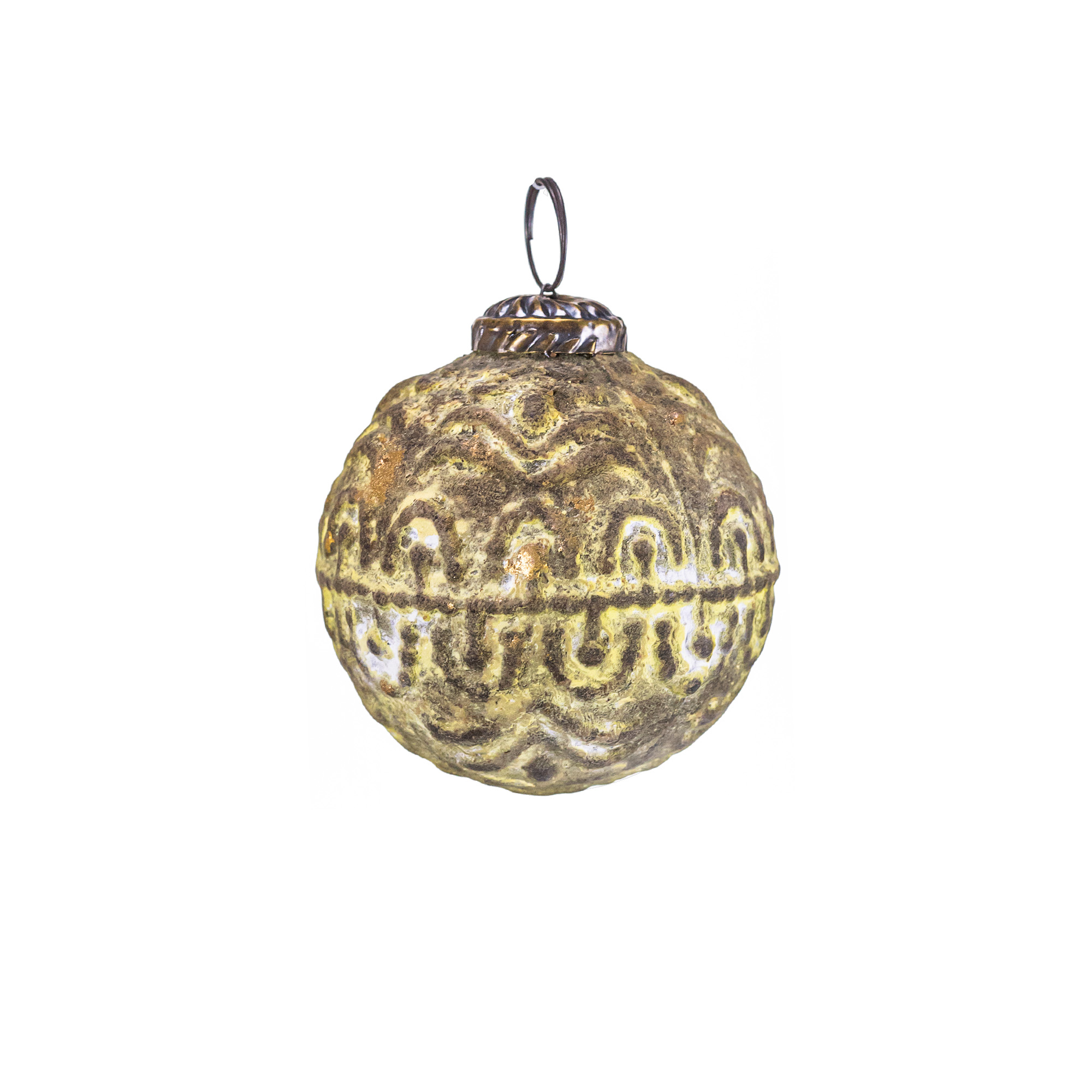 Елочная игрушка "Шар" (стекло), D8 см Зеленый