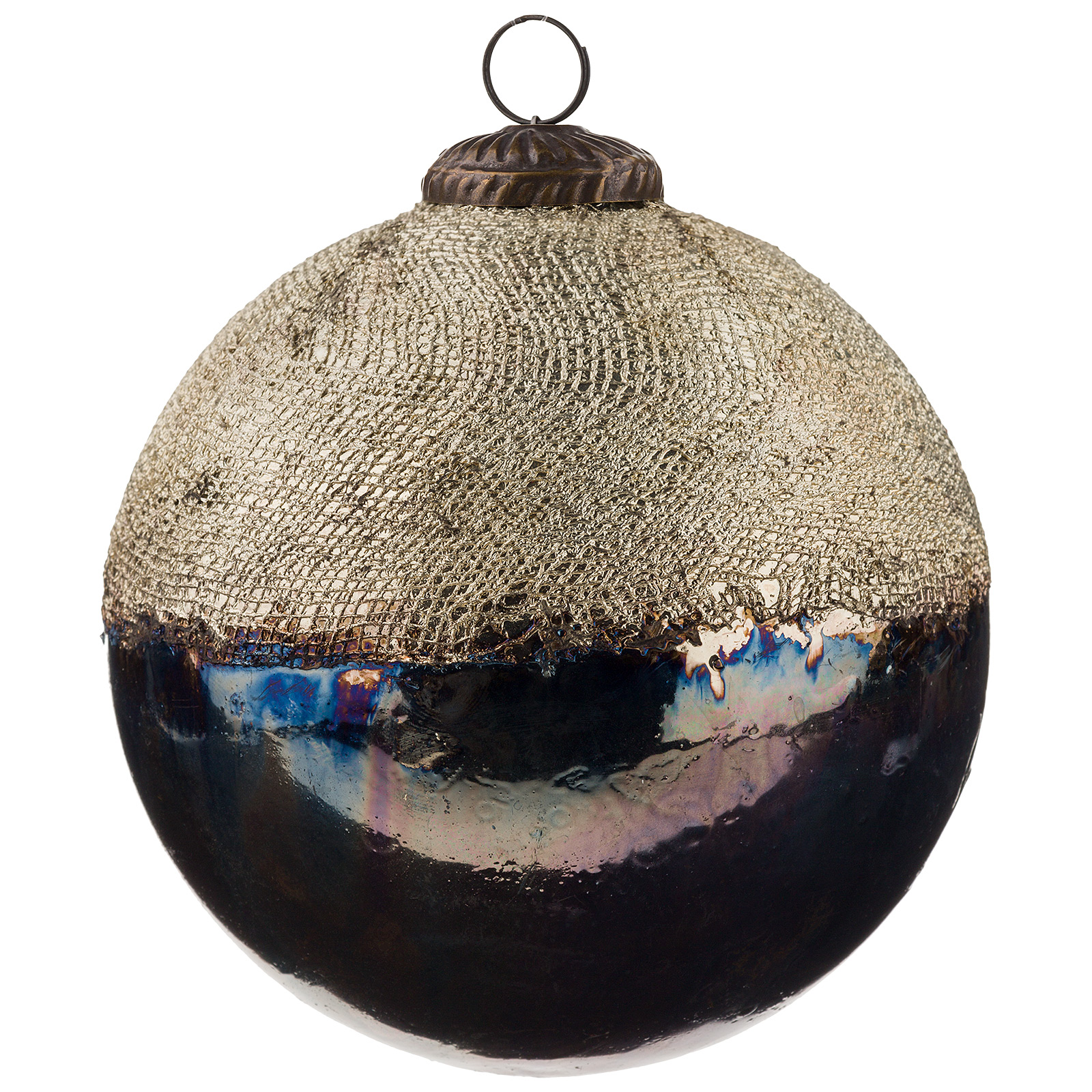 Елочная игрушка "Шар" (стекло), D13 см Коричневый