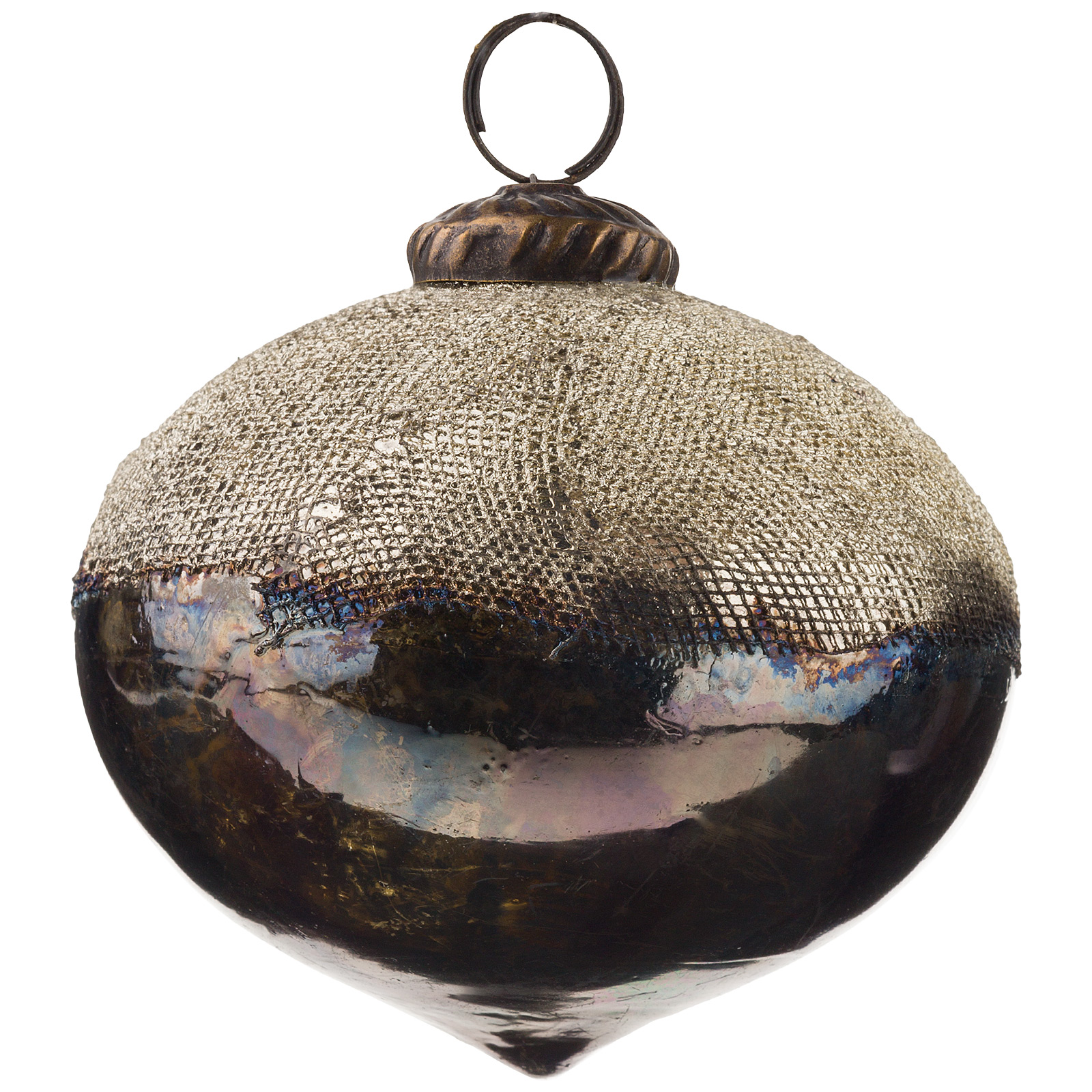 Елочная игрушка "Шар" (стекло), D10 см Коричневый