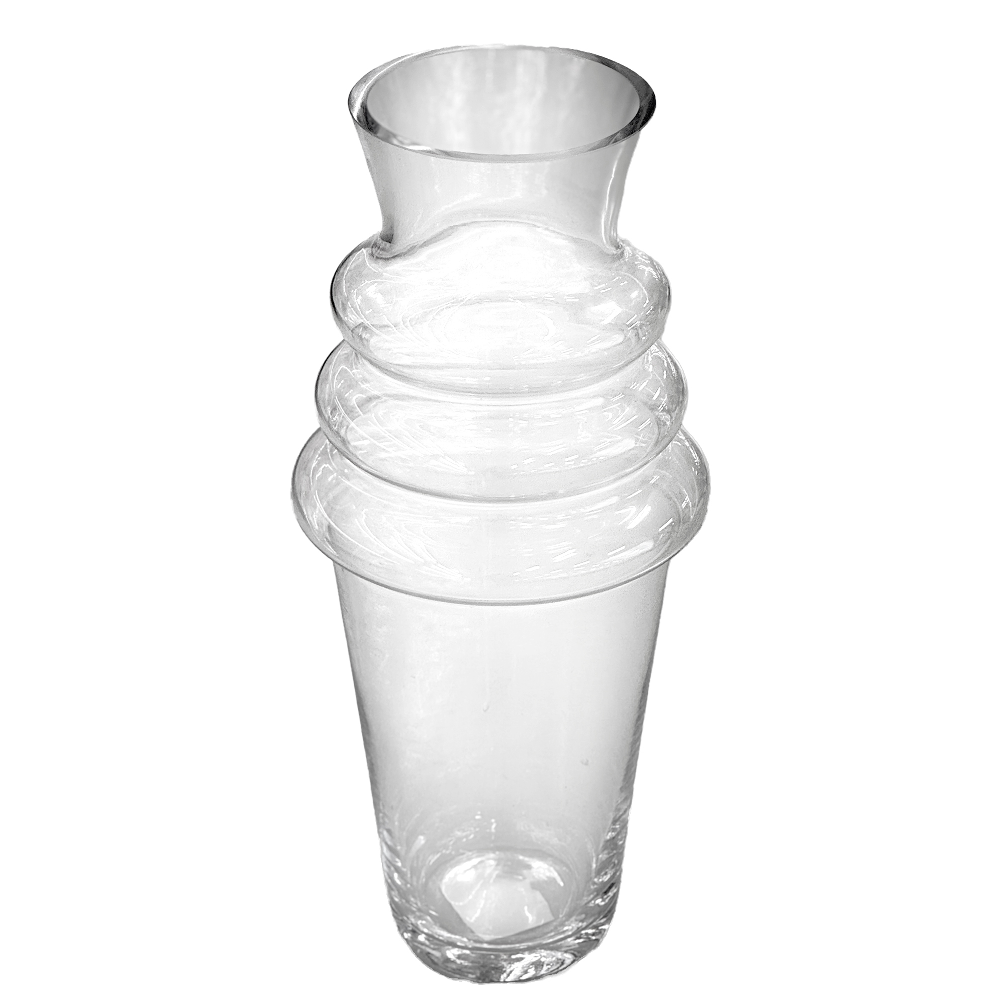 Ваза "Spiral" (стекло), D9хH30 см Прозрачный