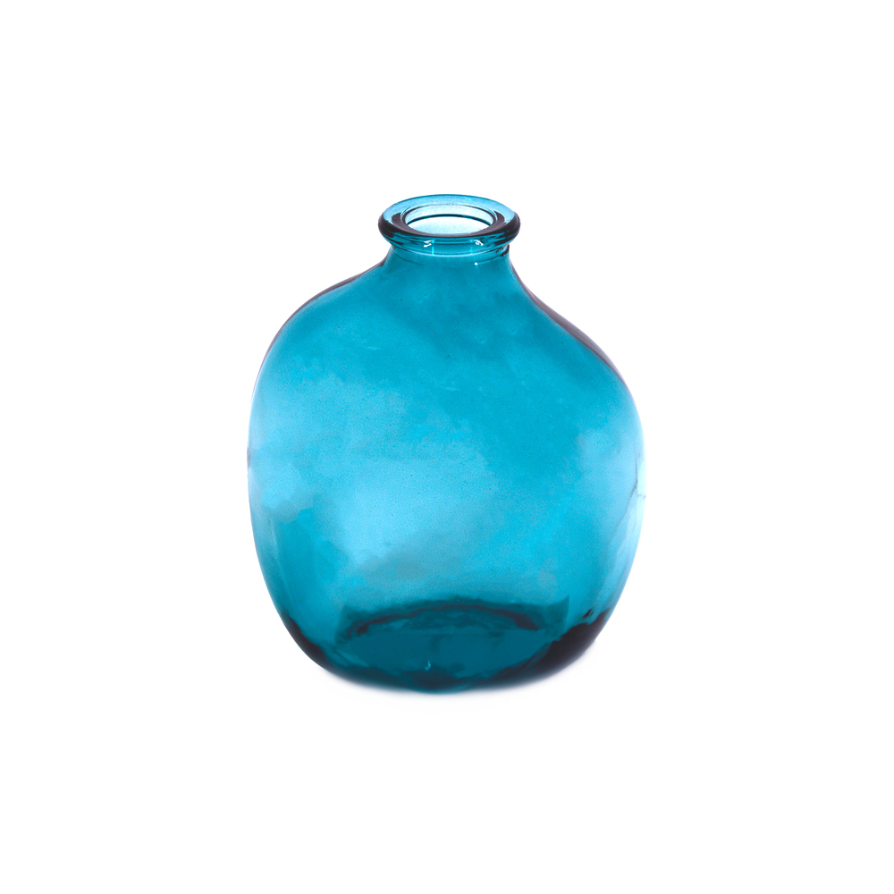 Ваза "Vessel" (стекло), D9хН11 см Голубой