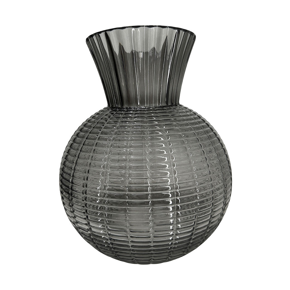 Ваза "Classic Sphere" (стекло), D22хН25 см Серый
