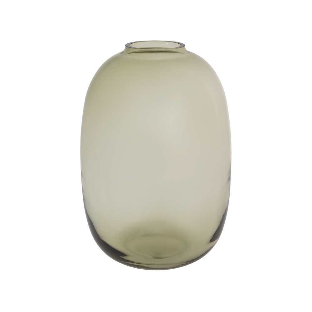 Ваза "Jar" (стекло), D18хН25 см Бежевый