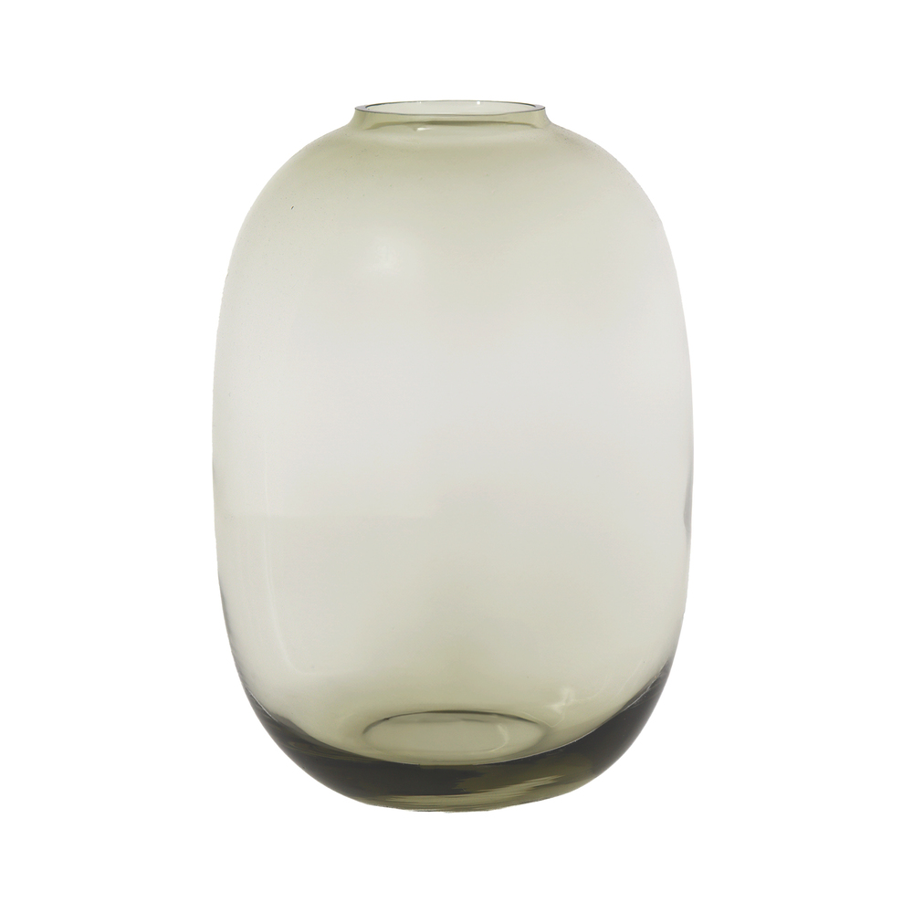 Ваза "Jar" (стекло), D22хН30 см Бежевый