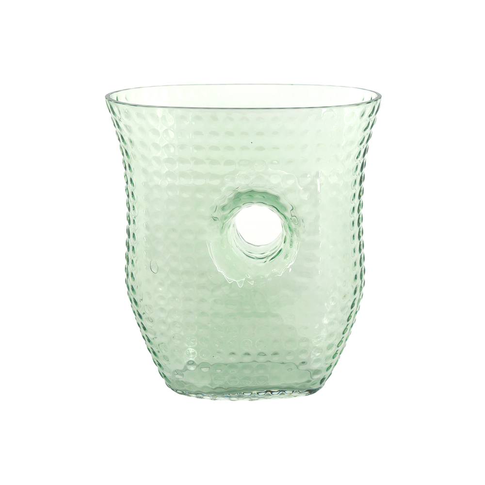 Ваза "Circle" (стекло), D19,5xH22 см Зеленый