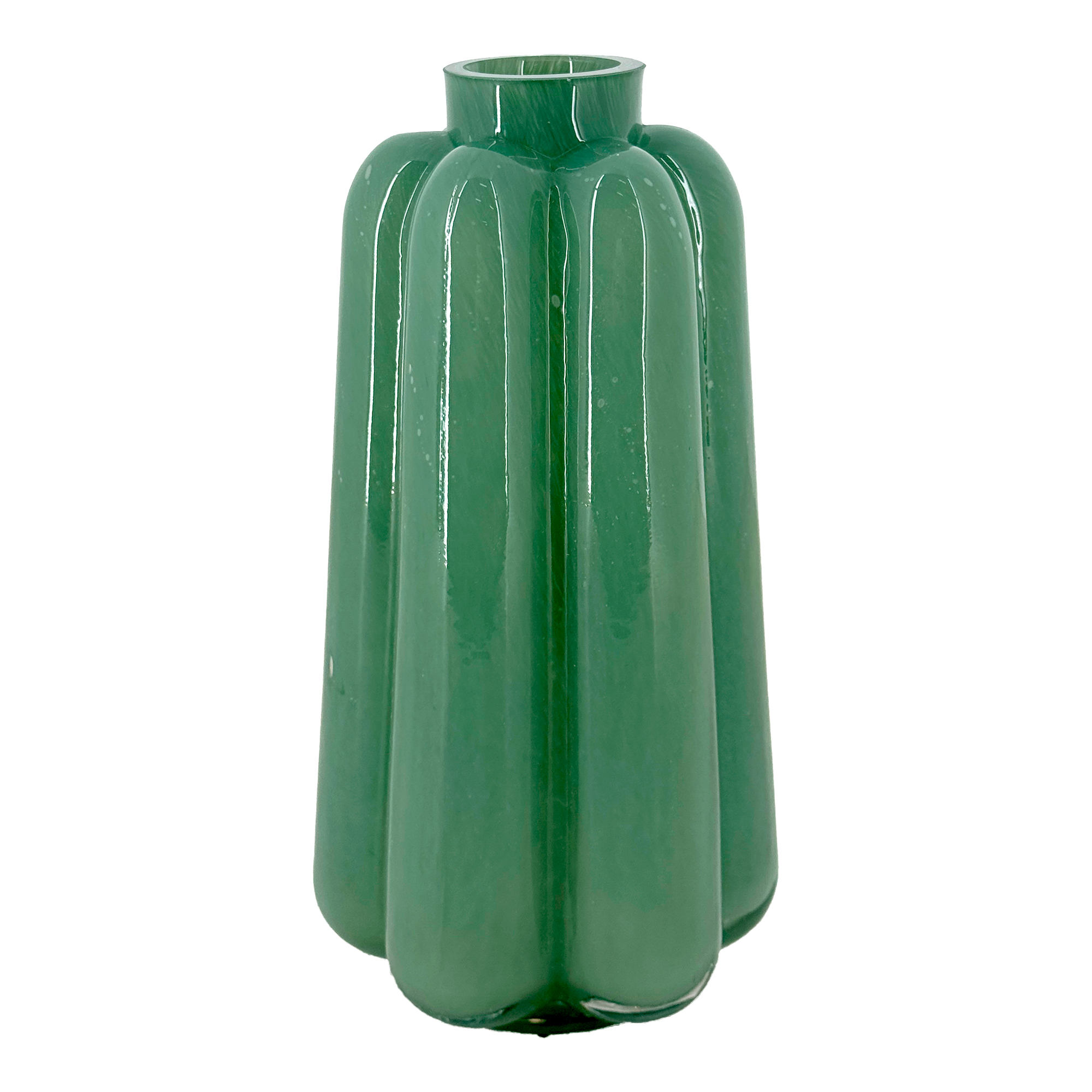 Ваза "Blown" (стекло), D12,5xH24,5 см Зеленый