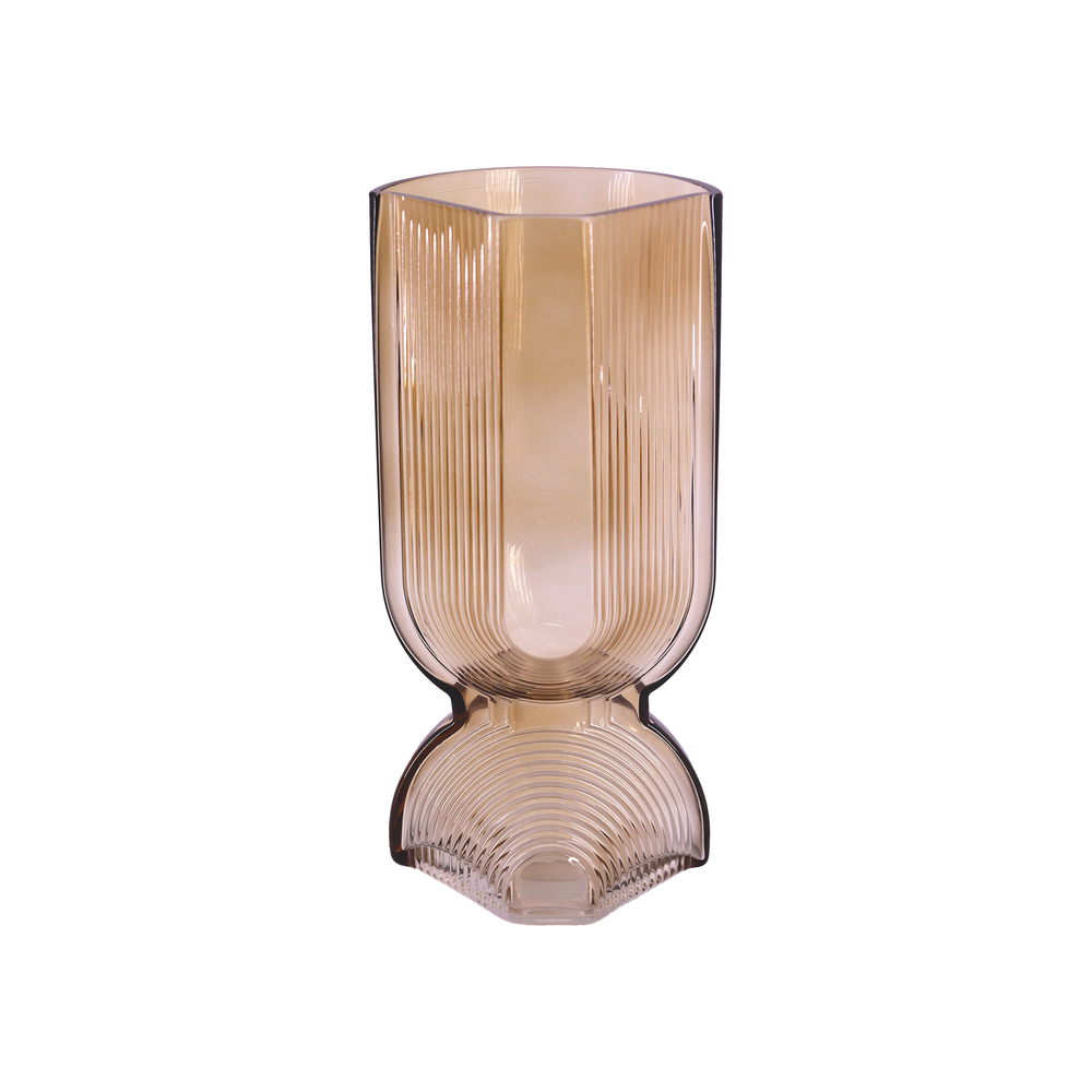 Ваза "Reflex" (стекло), D13xH27,5 см Коричневый