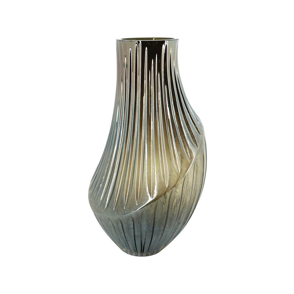 Ваза "Lightness" (стекло), D14xH24,5 см Серый