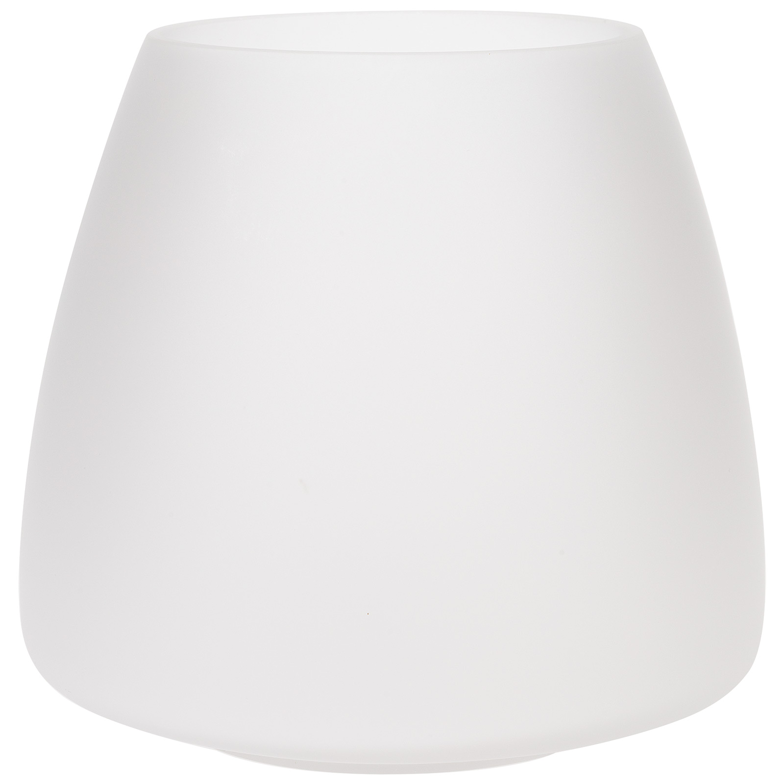 Ваза "Chocolate" (стекло), D17xH17 см Белый