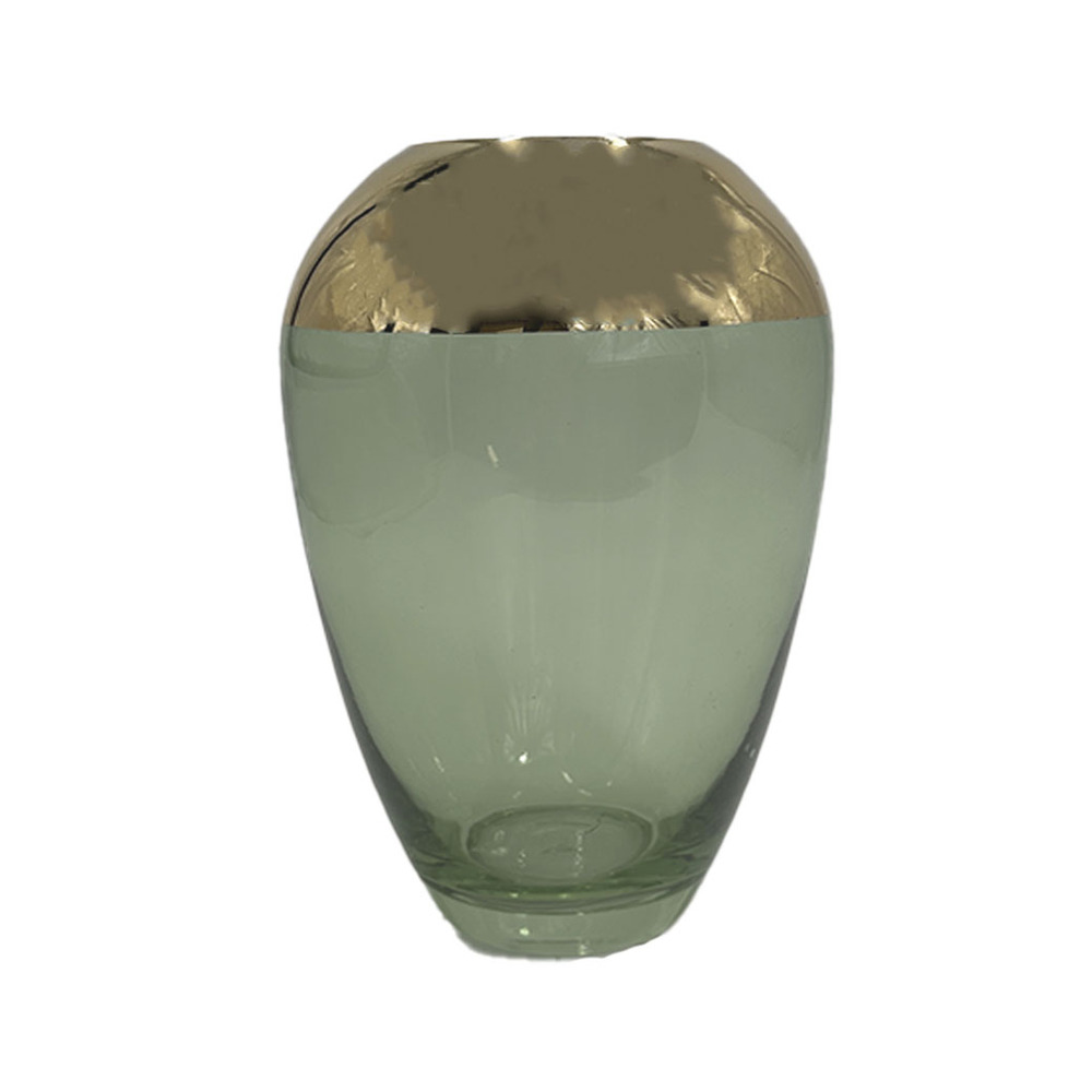 Ваза "Europe" (стекло), D12xH19 см Зеленый