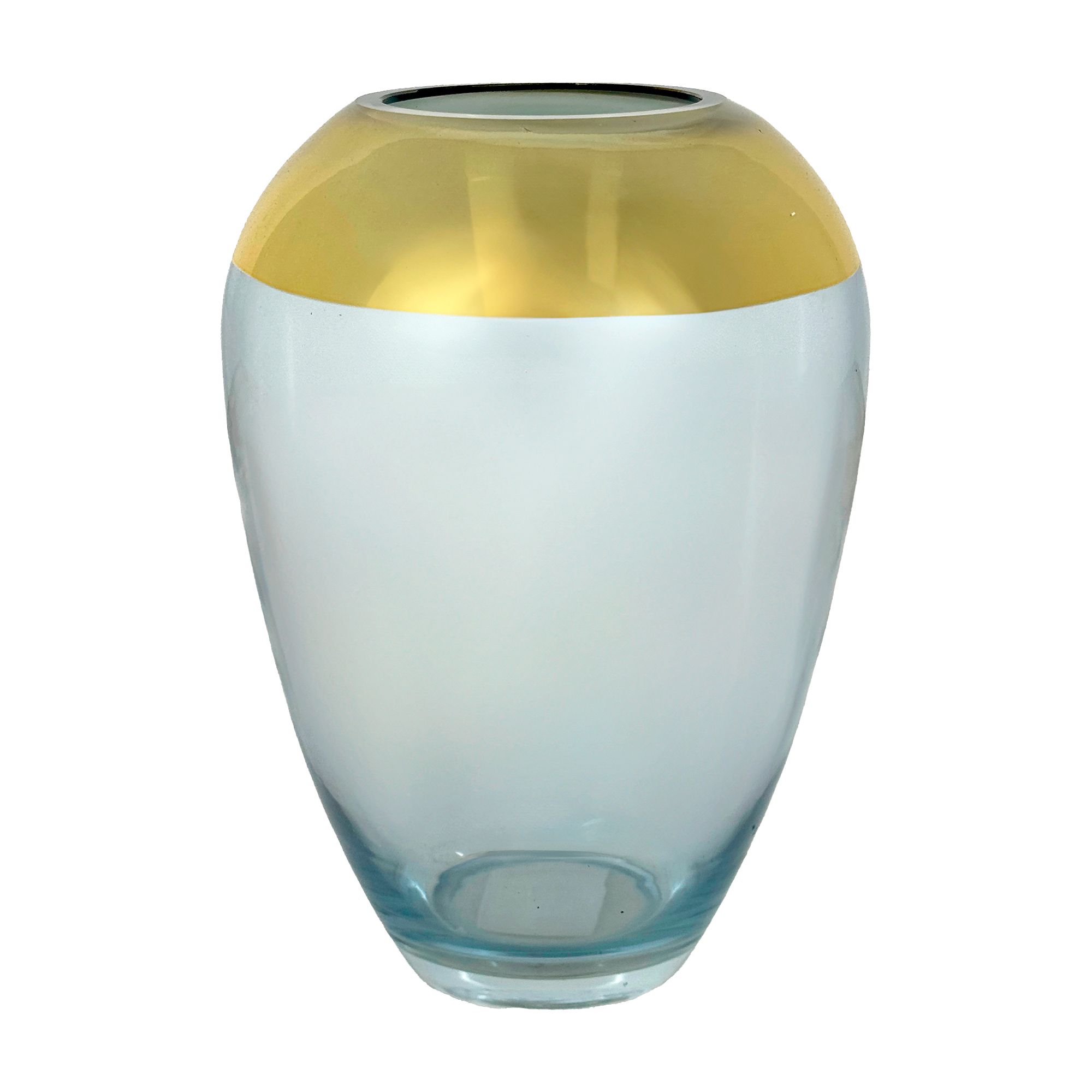 Ваза "Europe" (стекло), D12xH19 см Синий