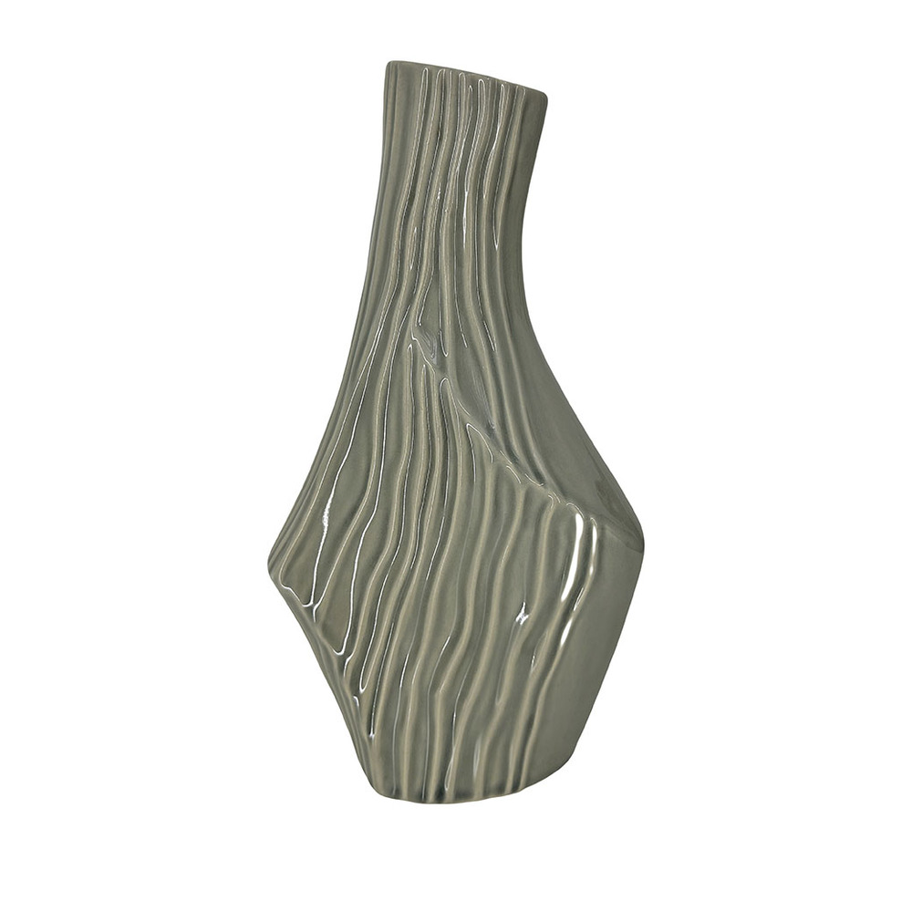 Ваза "Rock" (керамика), D16xH28 см Серый